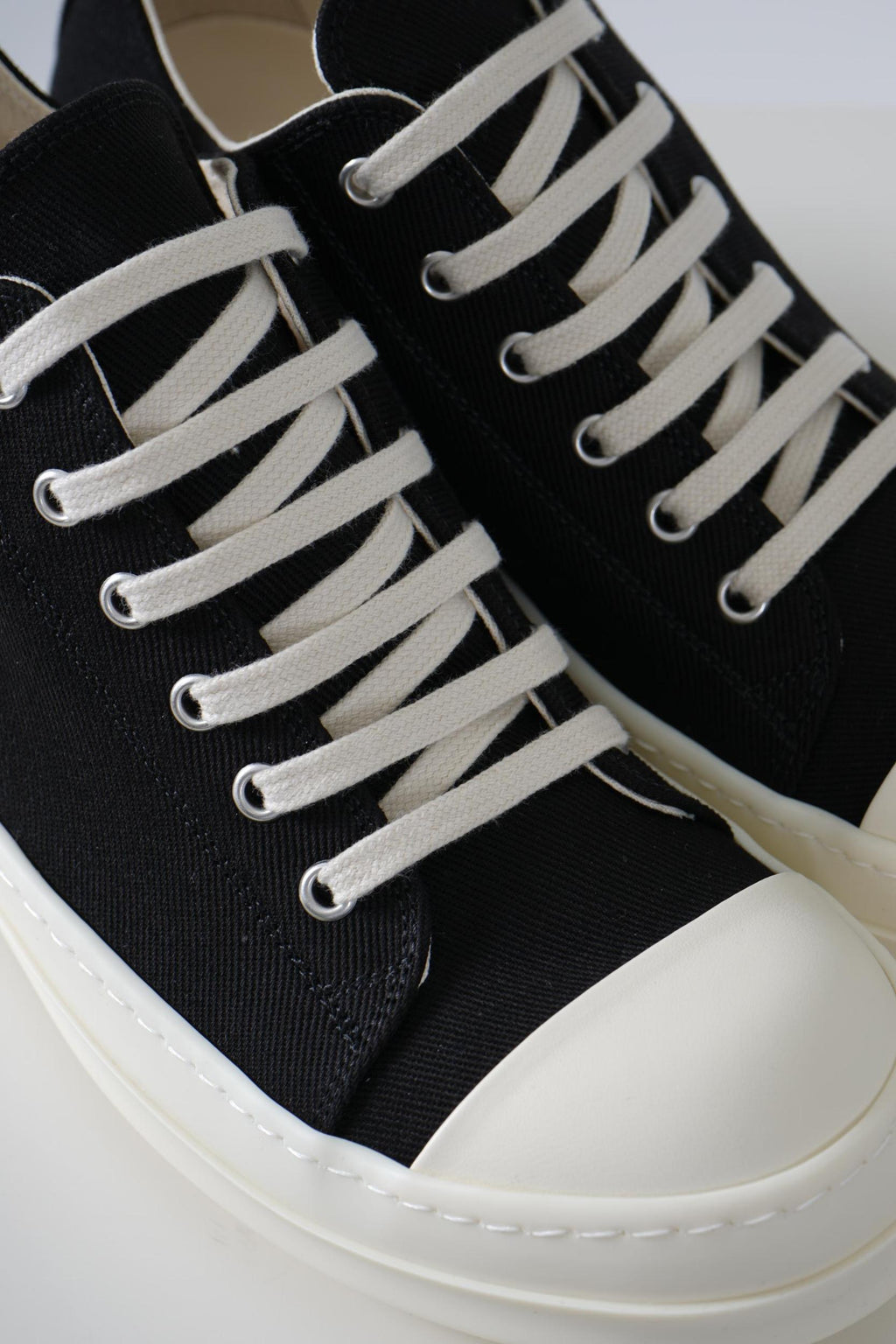 Rick Owens Low Sneaks Black/Milk