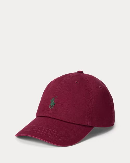 Ralph Lauren The Iconic Cotton Chino Ball Cap – Classic Wine