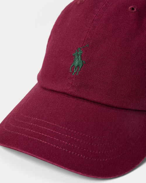 Ralph Lauren The Iconic Cotton Chino Ball Cap – Classic Wine