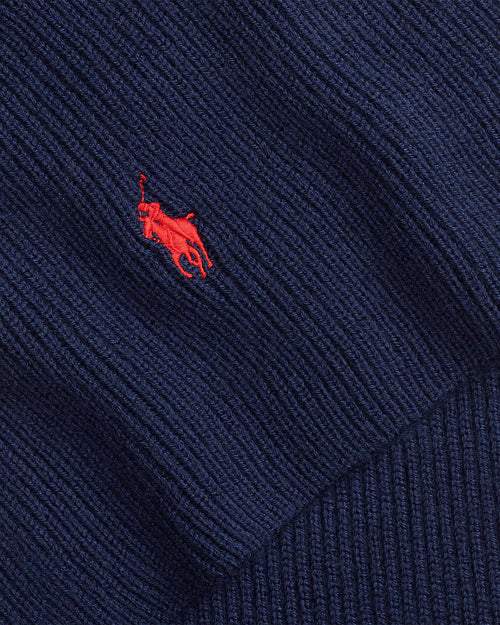 Ralph Lauren Signature Pony Wool Scarf – Hunter Navy