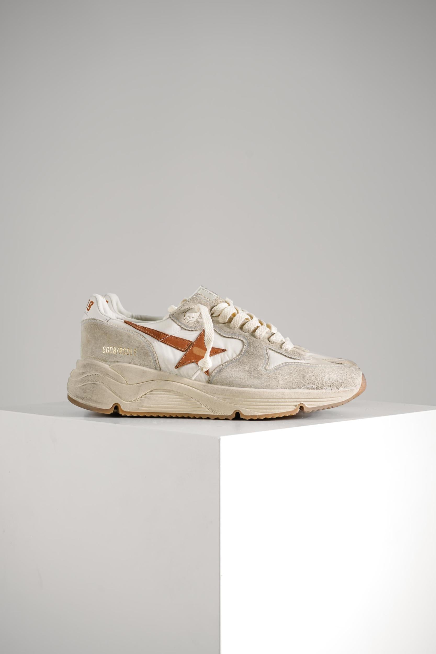 Running Sole White/Beige/Brown