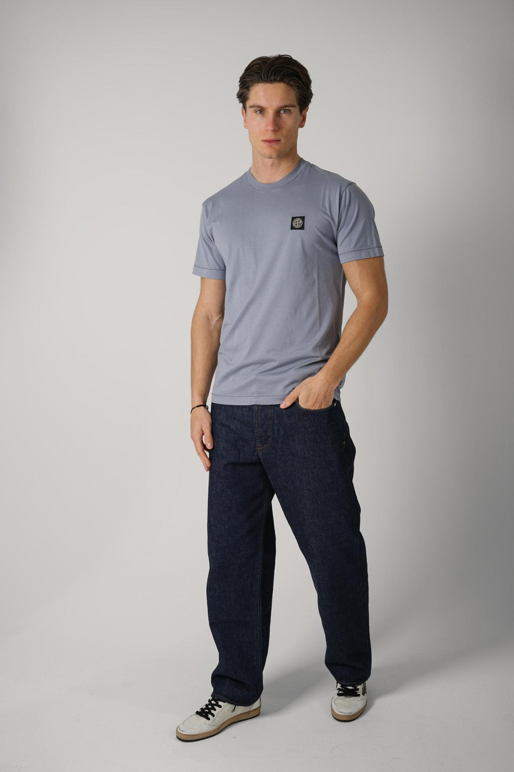 S0013 Stone Island Basic Tshirt Blue