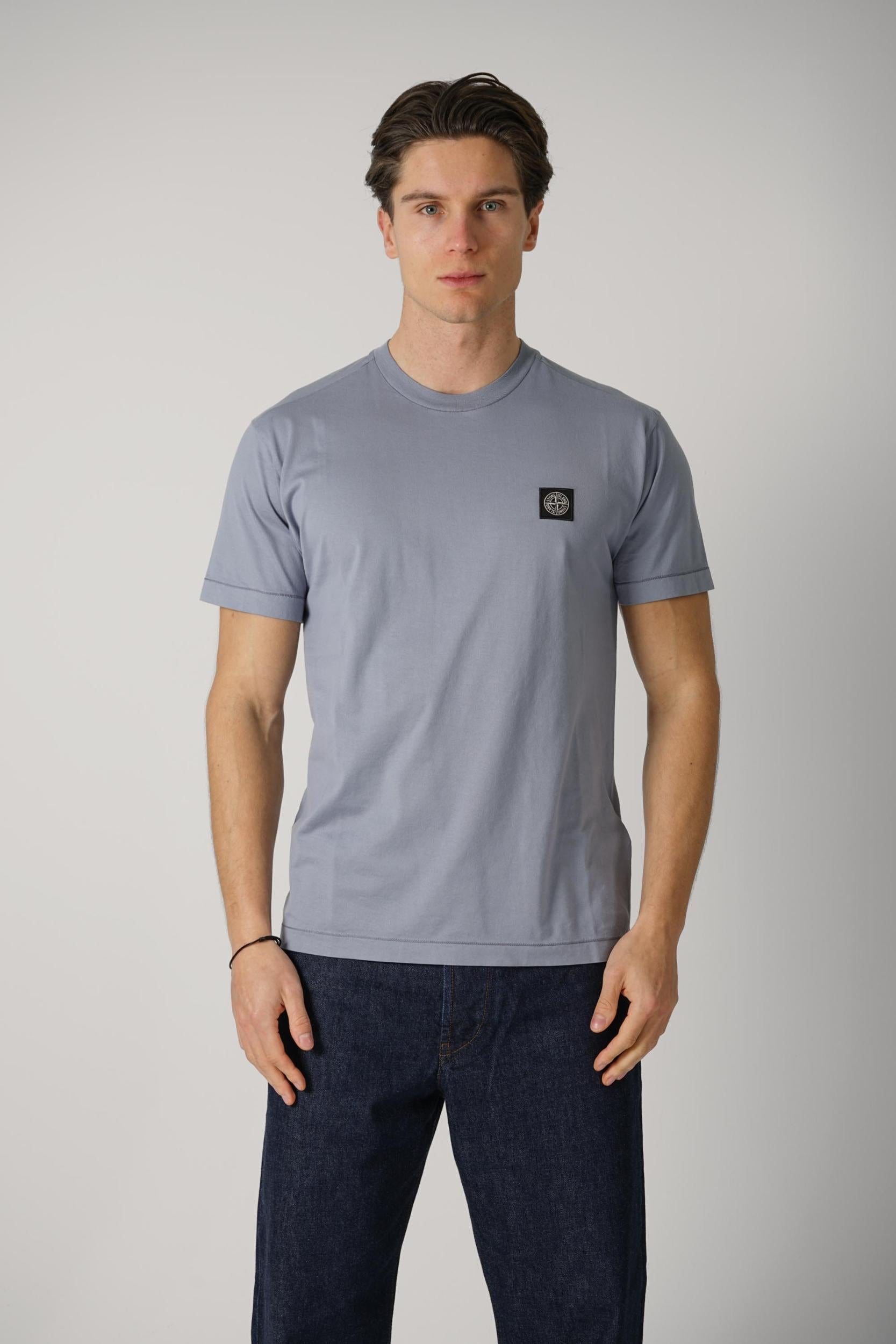 S0013 Stone Island Basic Tshirt Blue