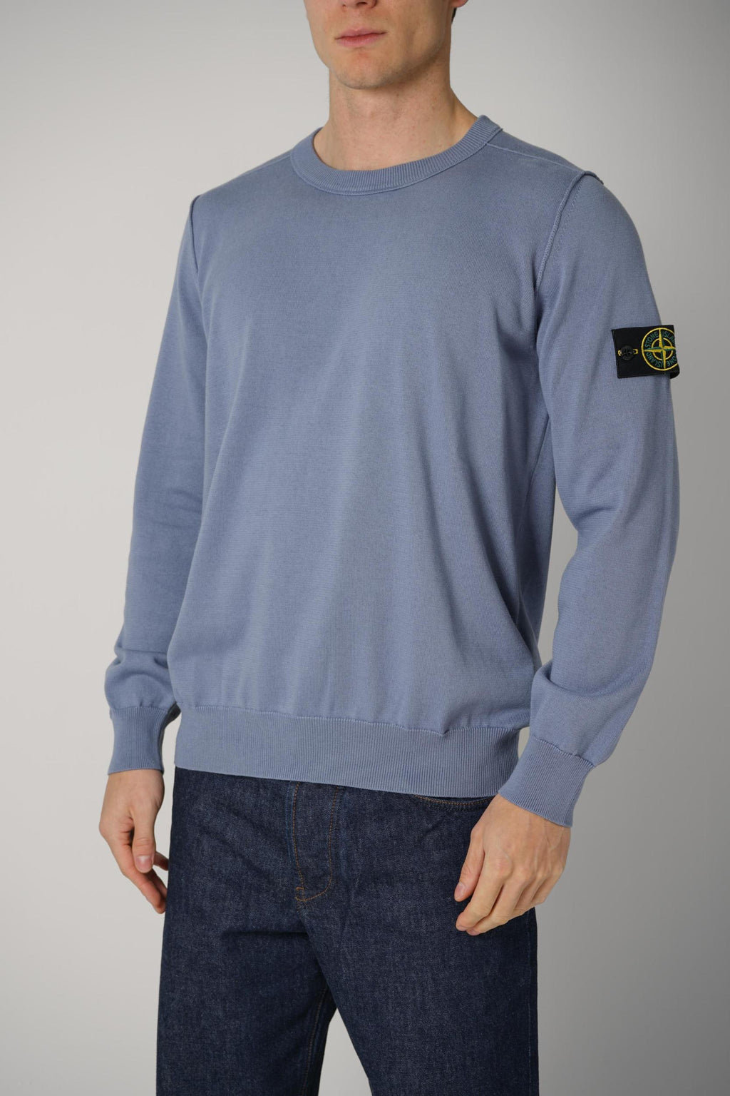 S0082 Stone Island Knitwear Crew Blue