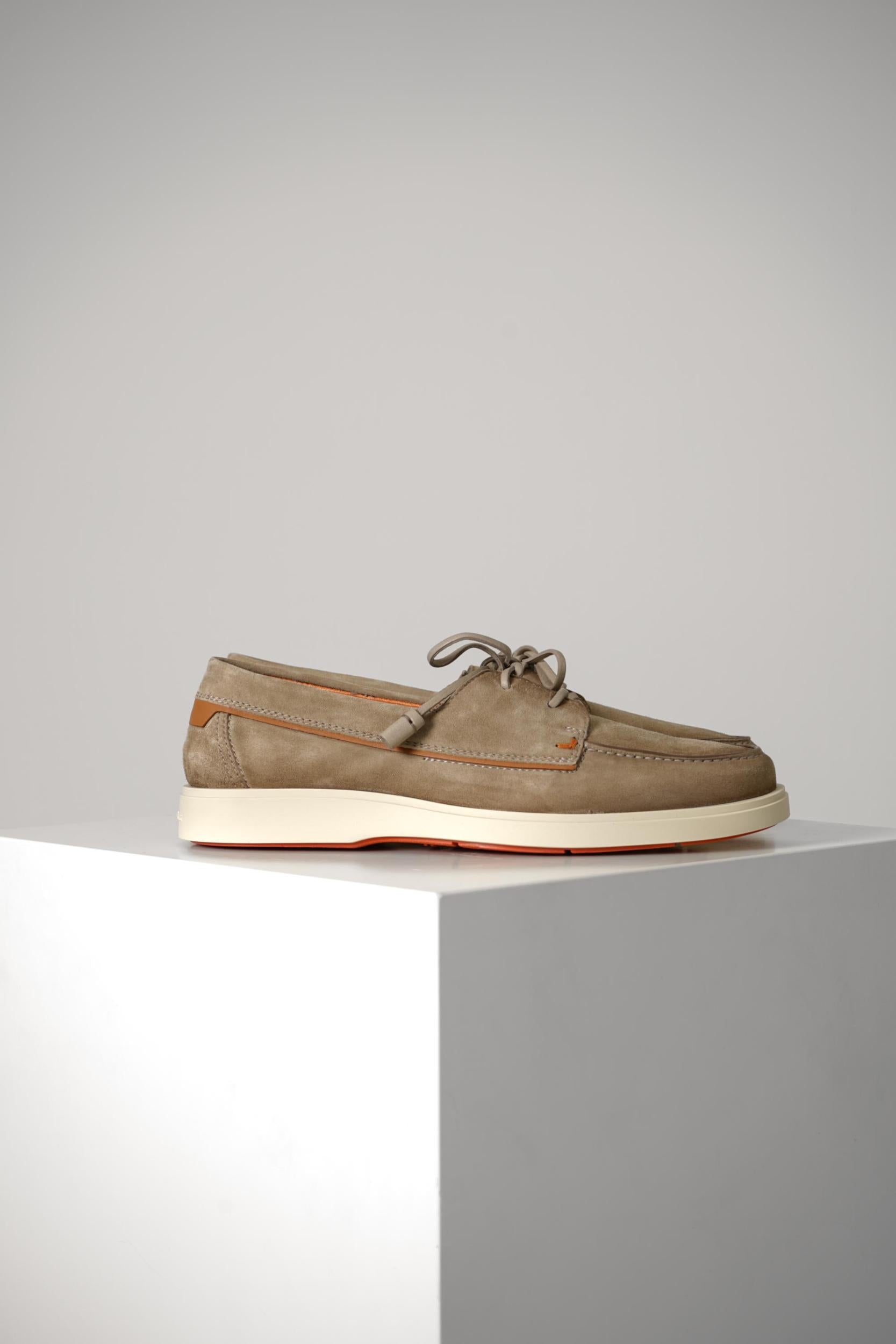 Santoni Oyster Loafer Beige