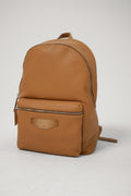 Santoni Tumbled Leather Backpack Brown