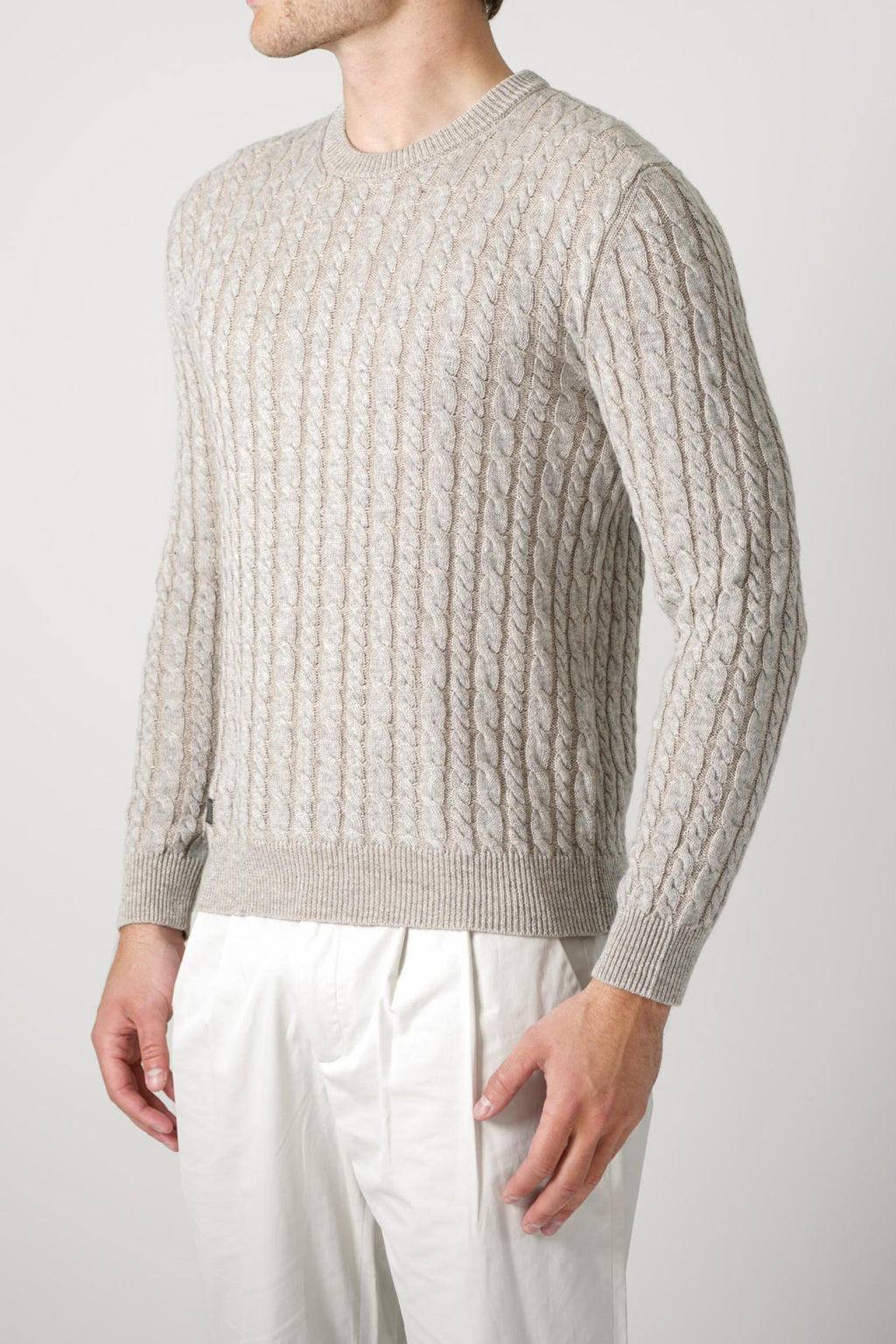 Sease Cable Knit Vanise Beige
