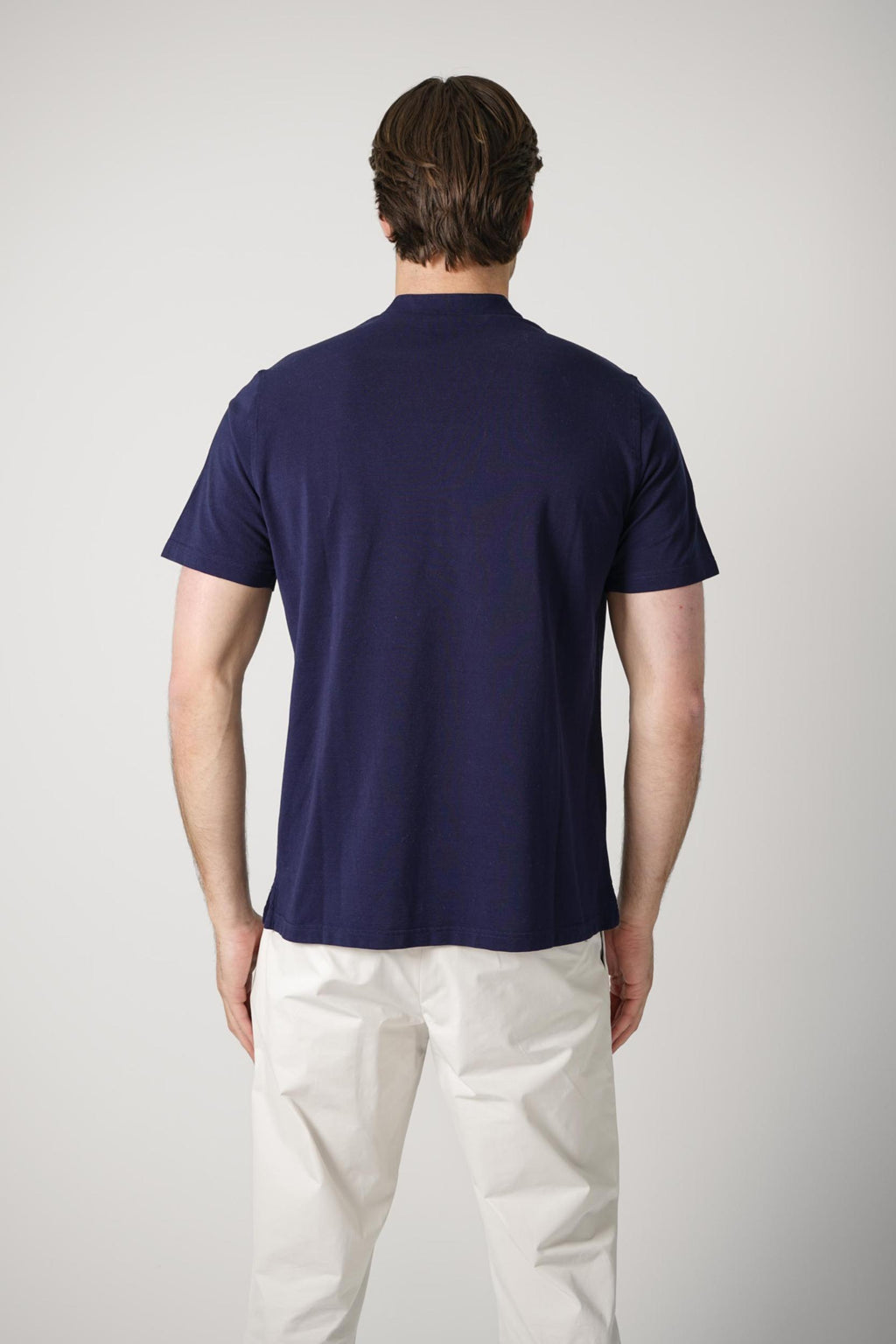 Sease Fish Tail Short Polo Shirt Navy