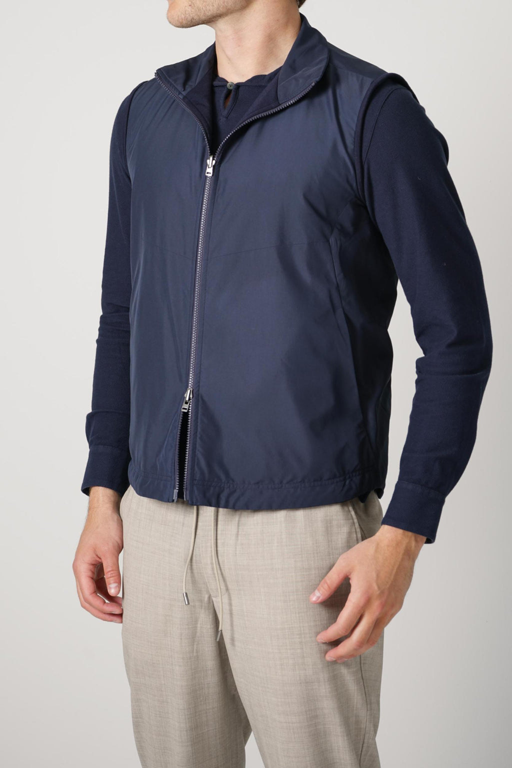 Sease Padded Explorer Vest Navy Blue