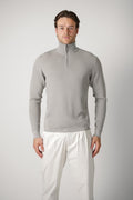 Sease Waffle Half Zip Turtle Neck Driftwood