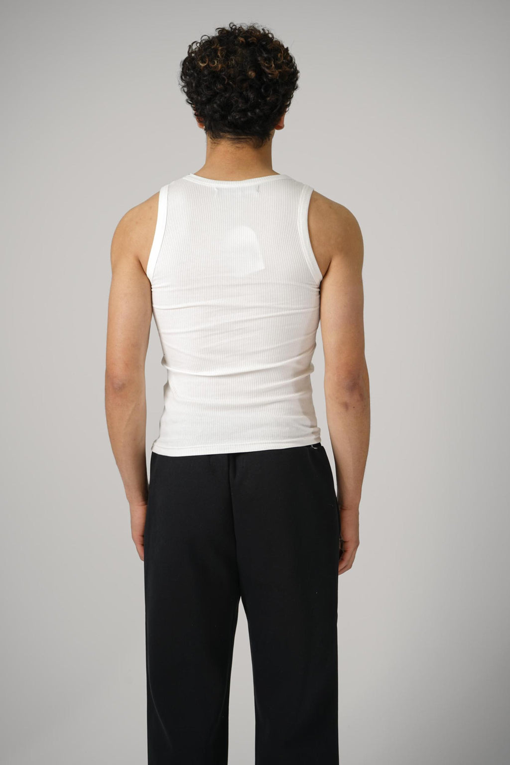 Seventh Base Rib Vest Flat White