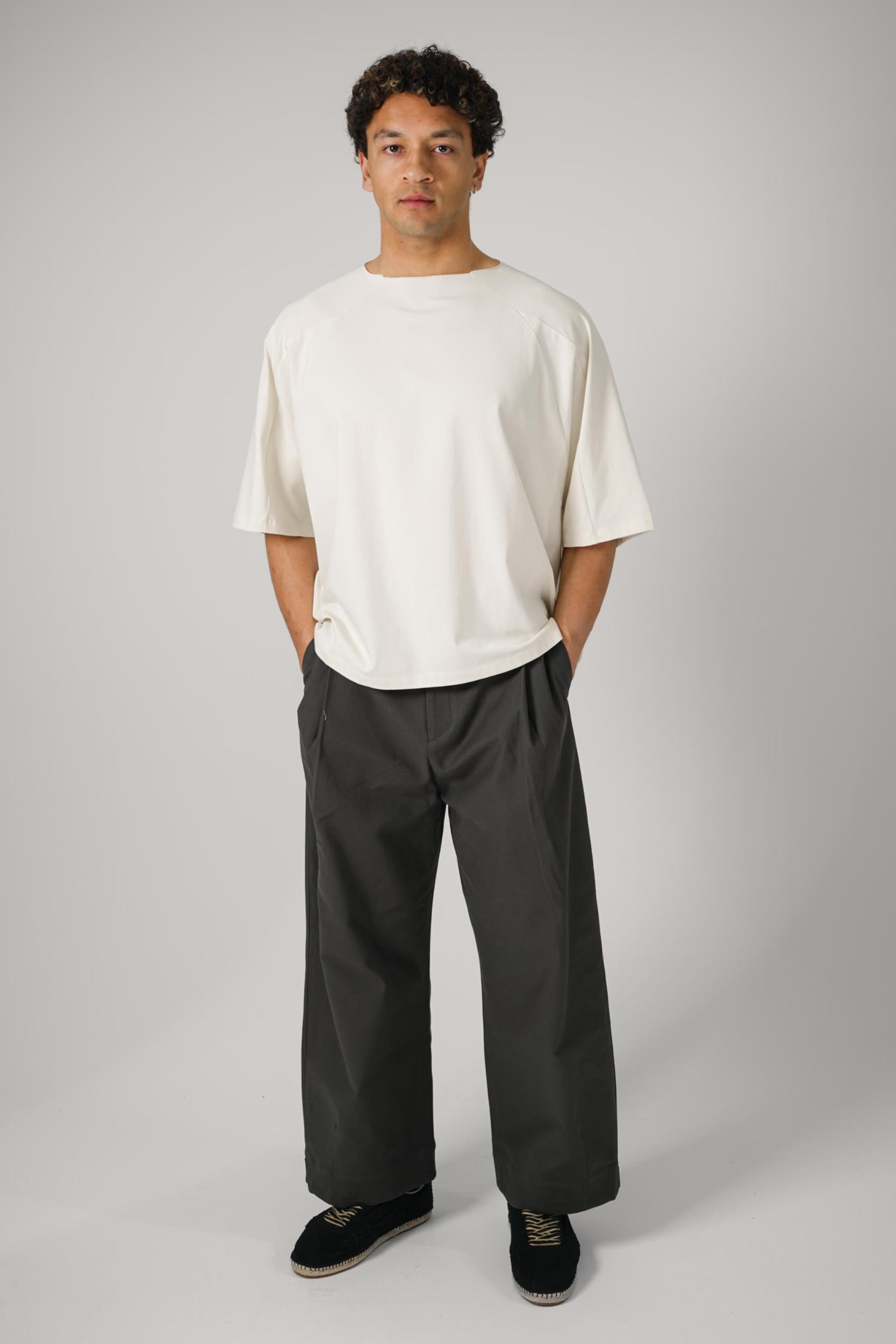 Seventh Box Cut Tee Flat White