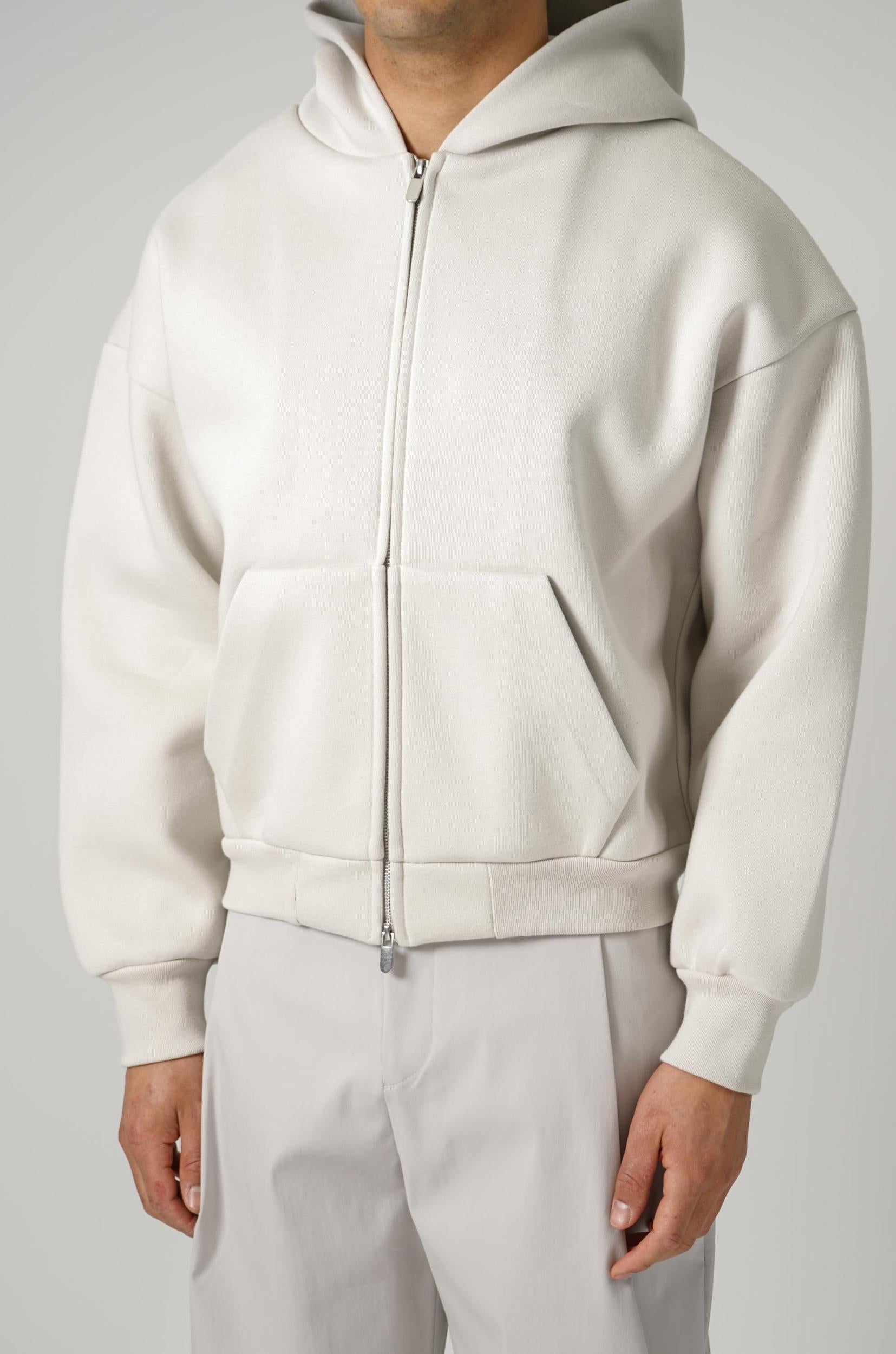 Seventh V2 Zipped Hoodie Bone