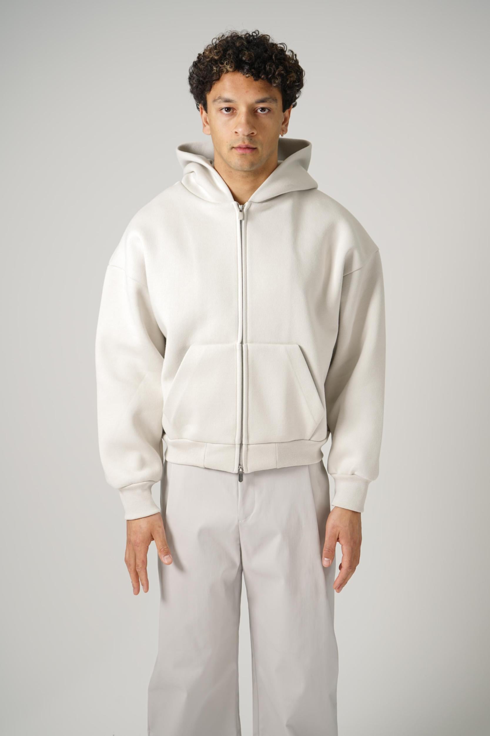 Seventh V2 Zipped Hoodie Bone