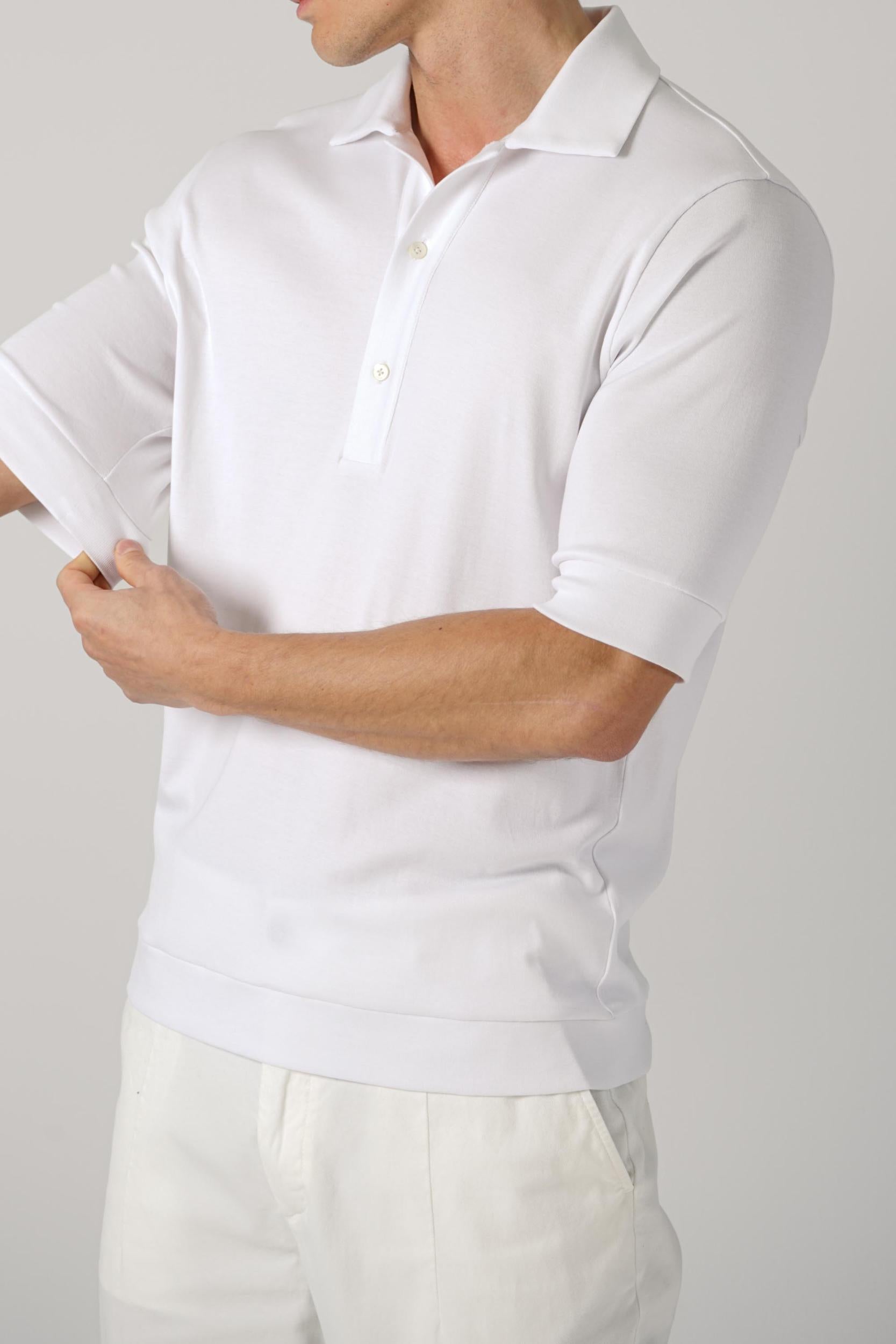 Stefan Brandt 100% Urpima Sea Island Polo Blanco