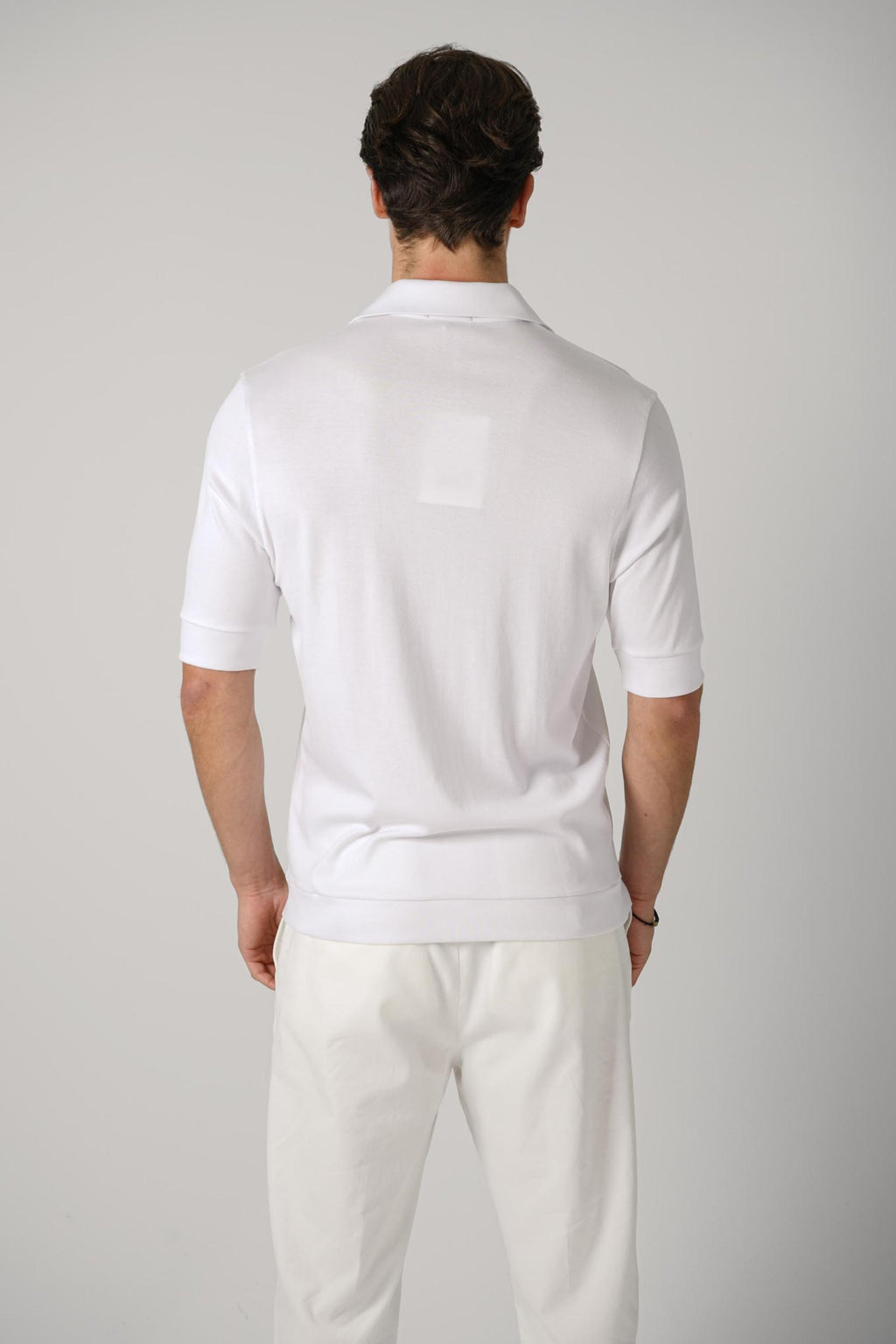 Stefan Brandt 100% Urpima Sea Island Polo Blanco