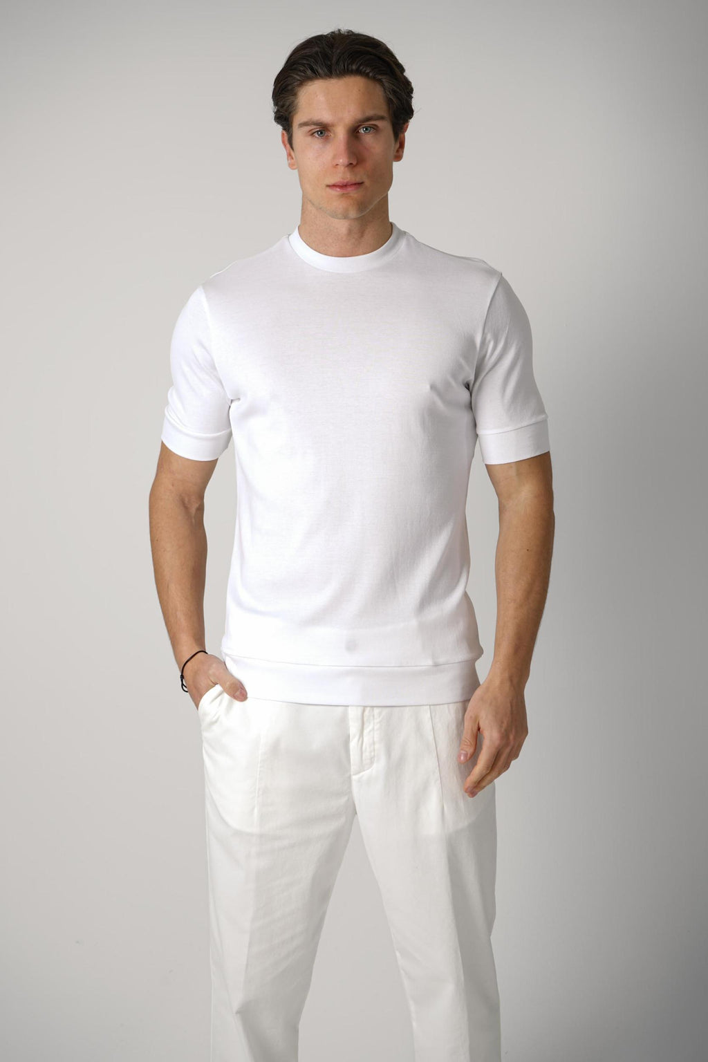 Stefan Brandt 100% Urpima Sea Island T-Shirt Blanco
