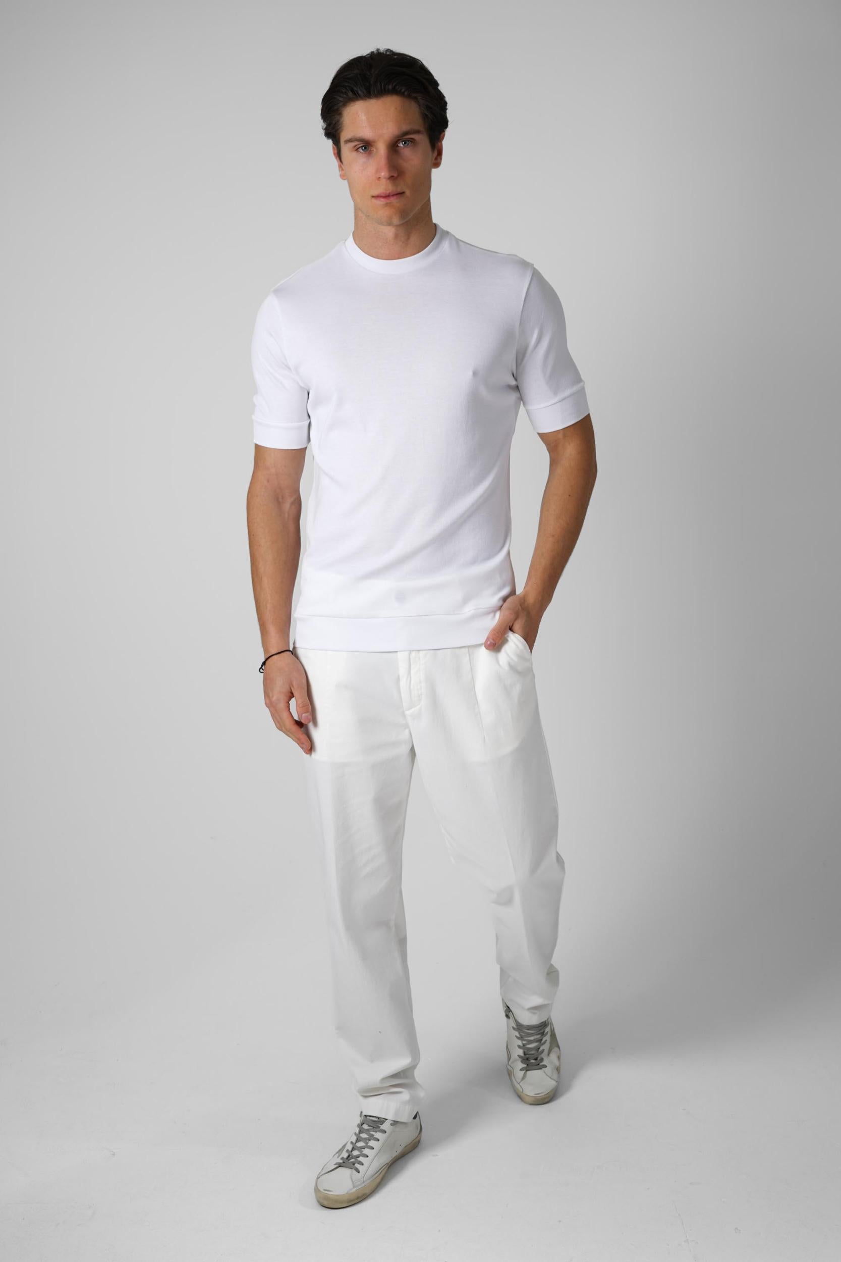 Stefan Brandt 100% Urpima Sea Island T-Shirt Blanco