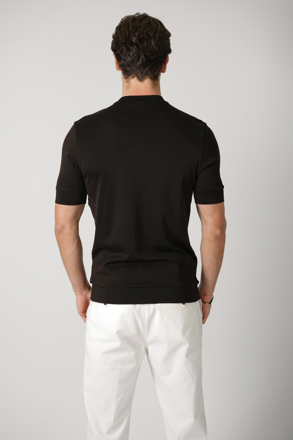 Stefan Brandt 100% Urpima Sea Island T-Shirt Choco