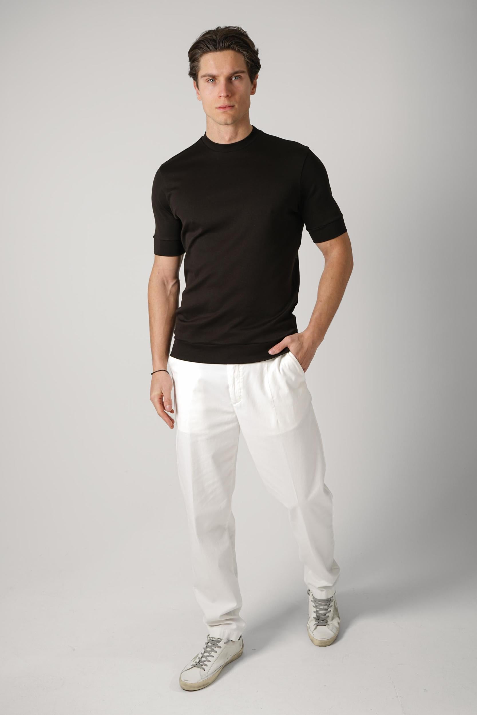 Stefan Brandt 100% Urpima Sea Island T-Shirt Choco