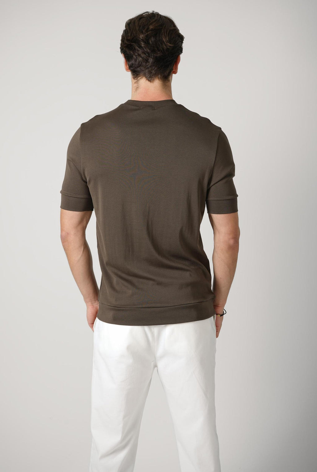 Stefan Brandt 100% Urpima Sea Island T-Shirt Fango