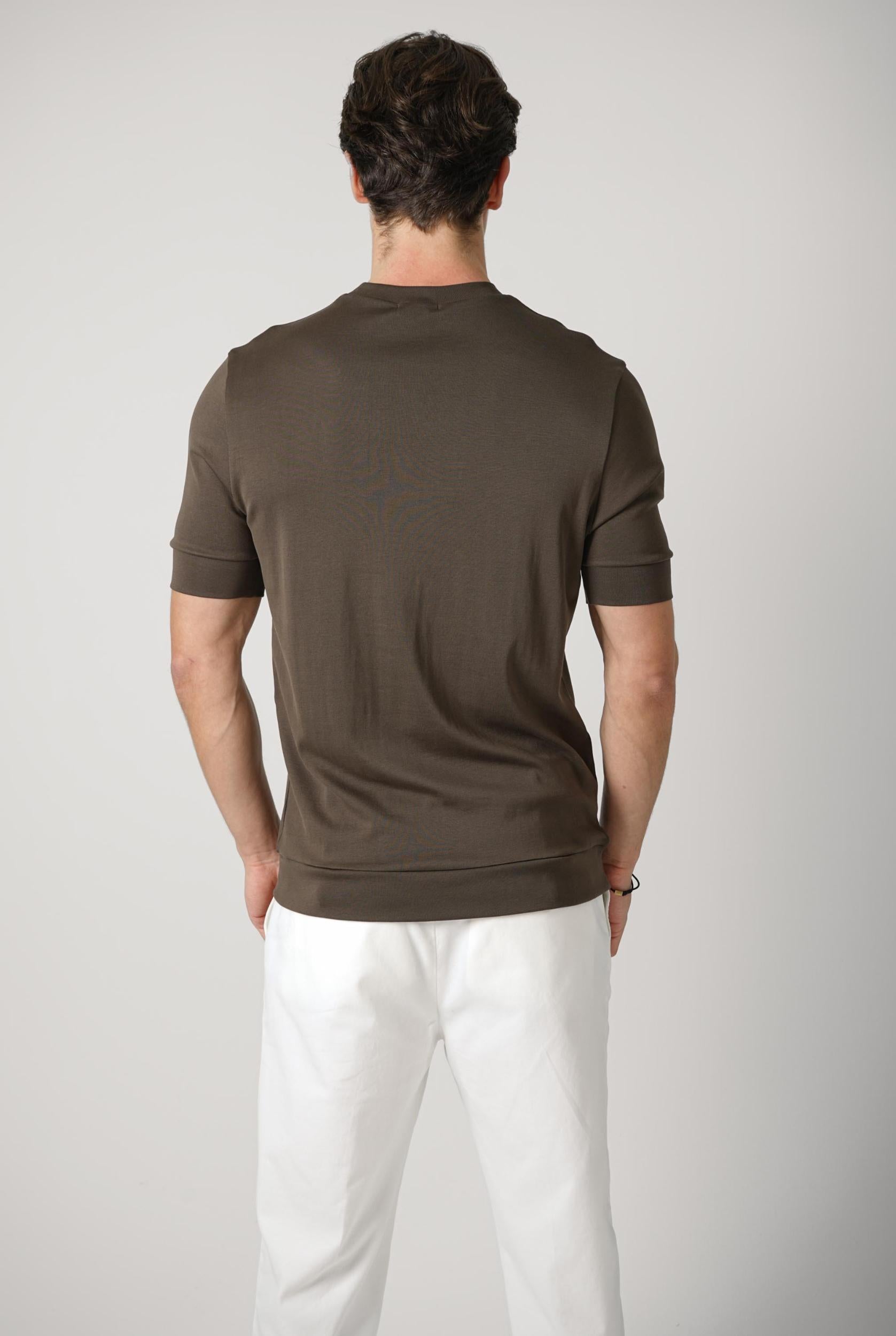 Stefan Brandt 100% Urpima Sea Island T-Shirt Fango