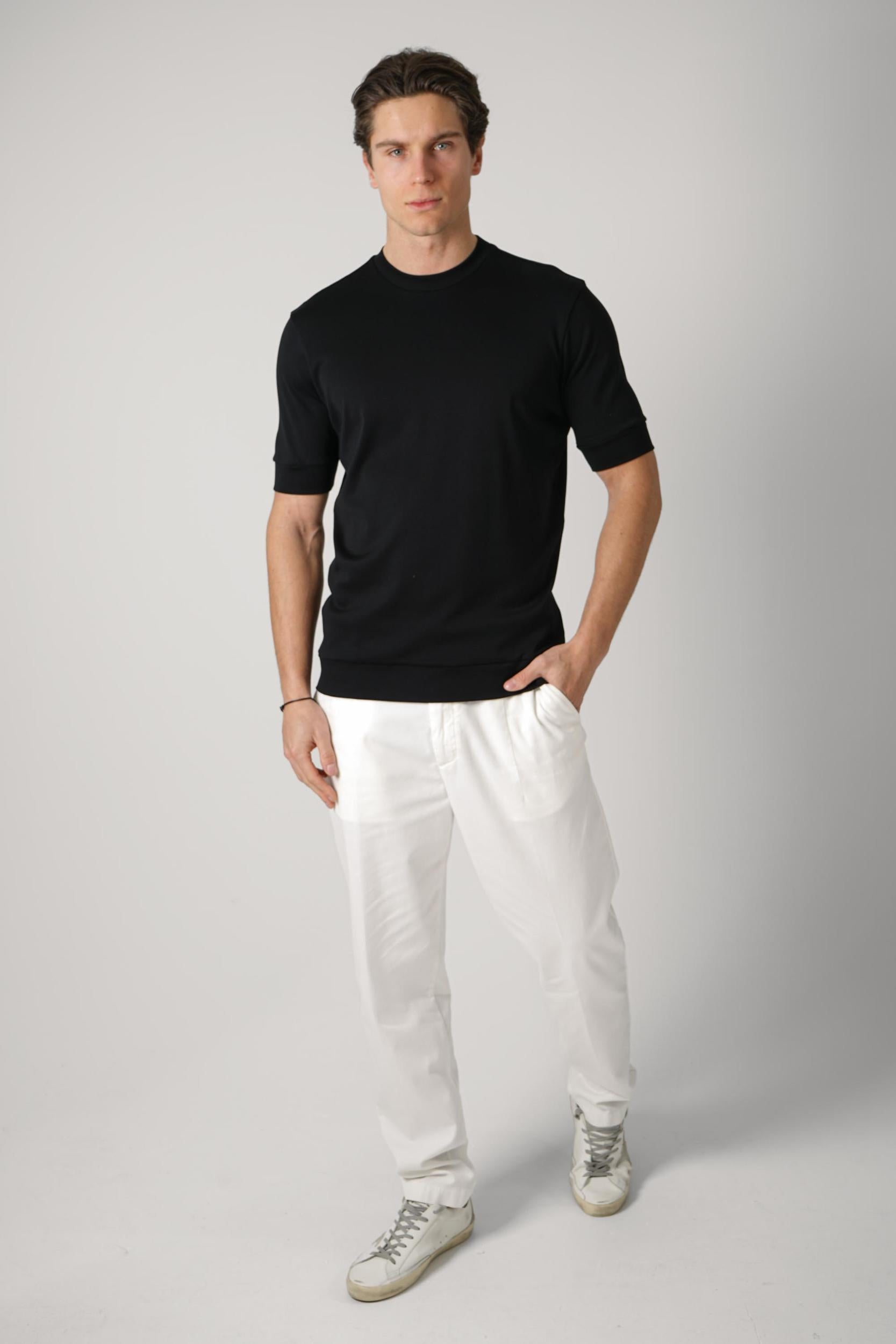 Stefan Brandt 100% Urpima Sea Island T-Shirt Negro