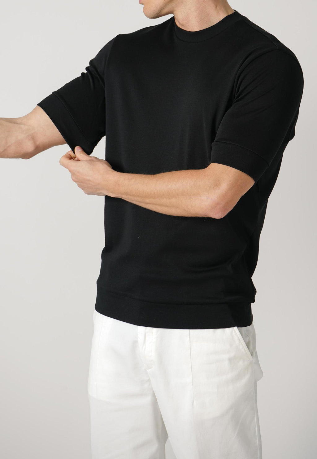 Stefan Brandt 100% Urpima Sea Island T-Shirt Negro