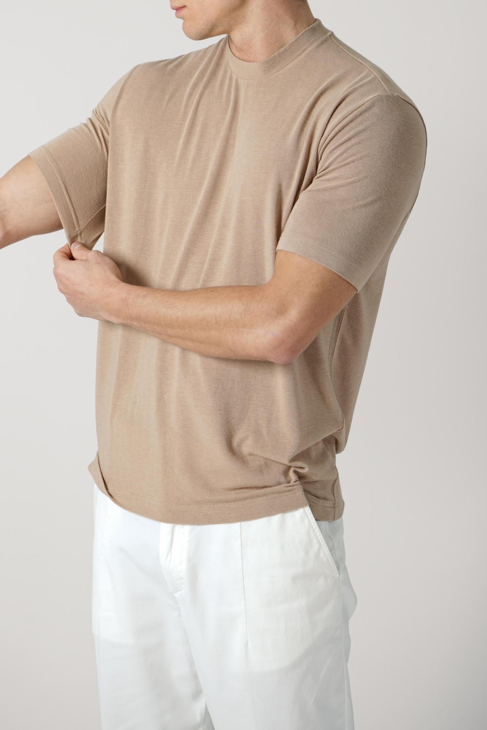 Stefan Brandt Eli Mo Ws T-Shirt Beige