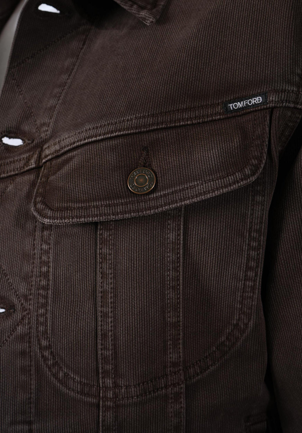 Tom Ford Denim Jacket Dark Chocolate