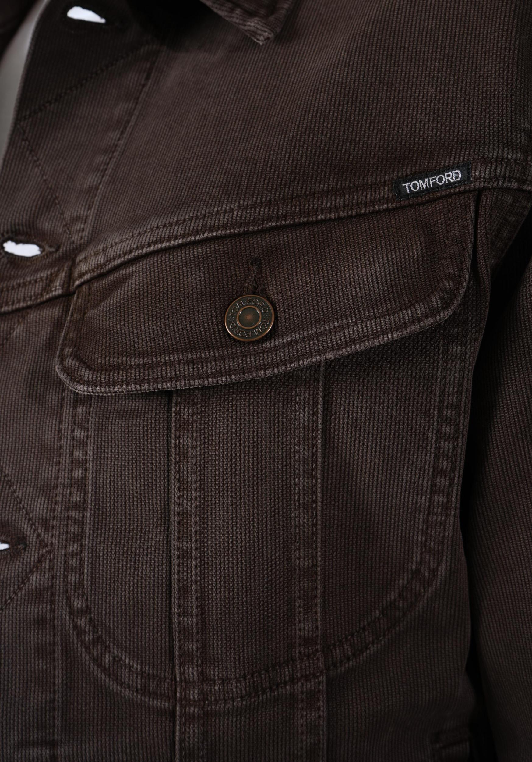 Tom Ford Denim Jacket Dark Chocolate