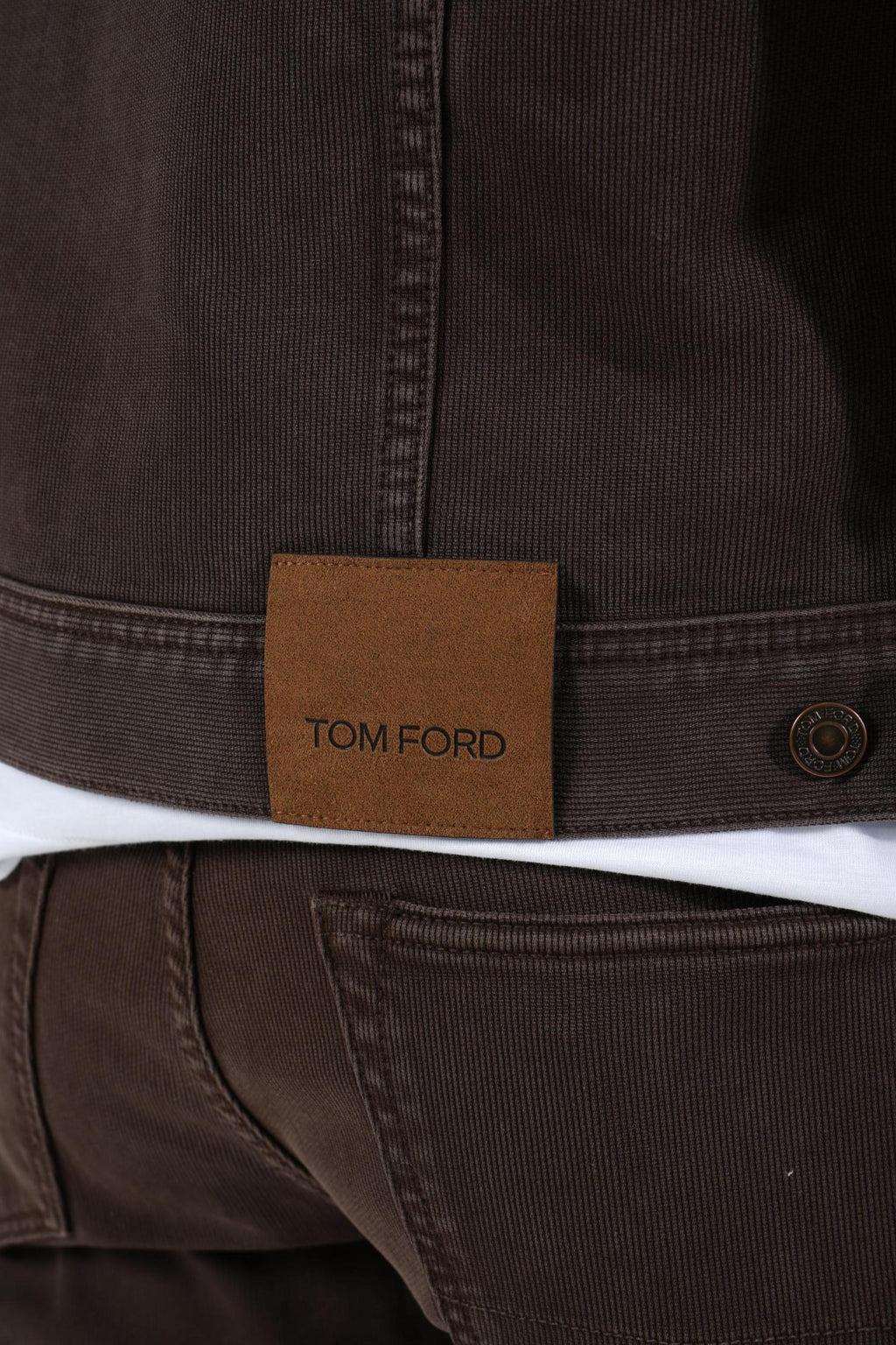 Tom Ford Denim Jacket Dark Chocolate