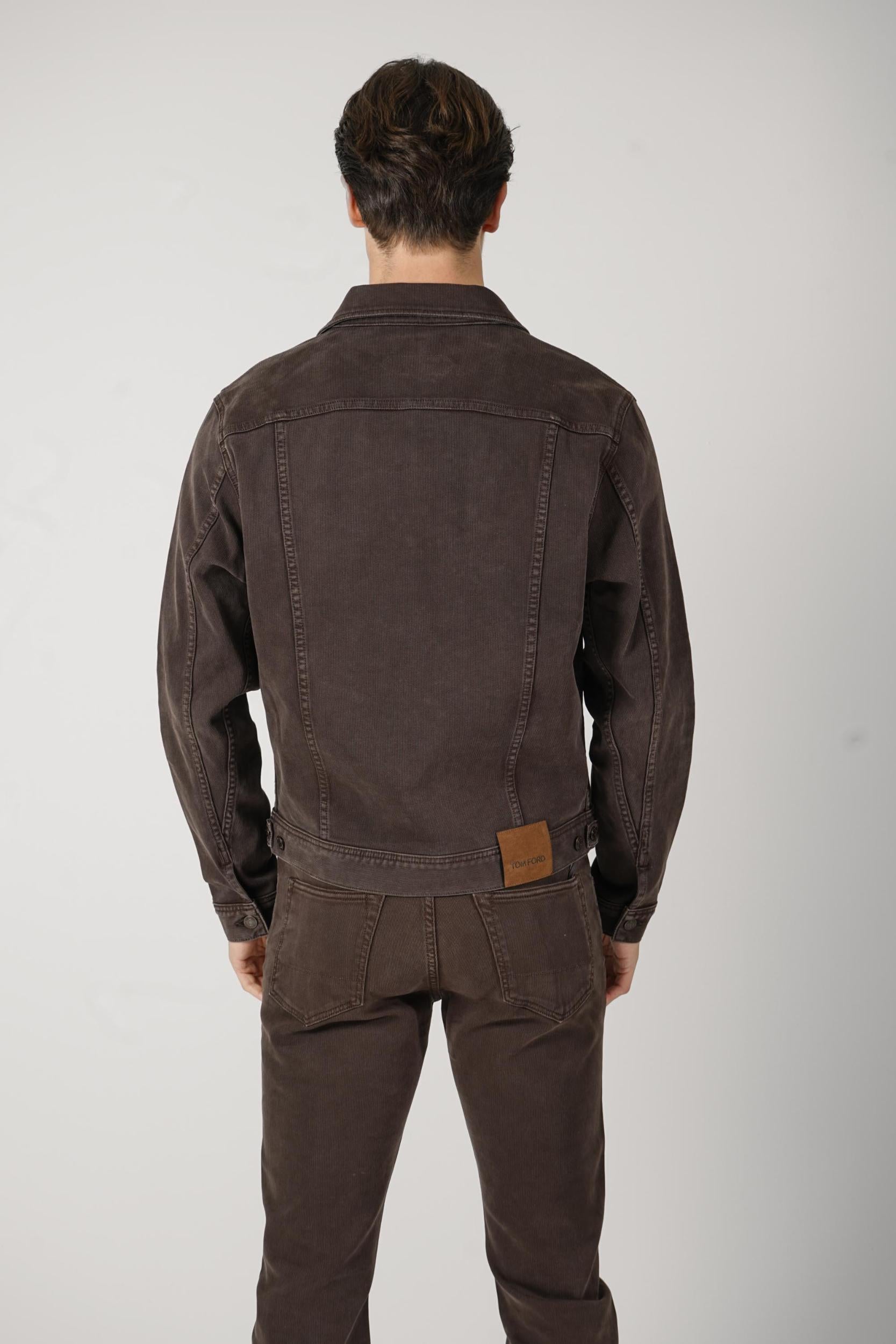 Tom Ford Denim Jacket Dark Chocolate