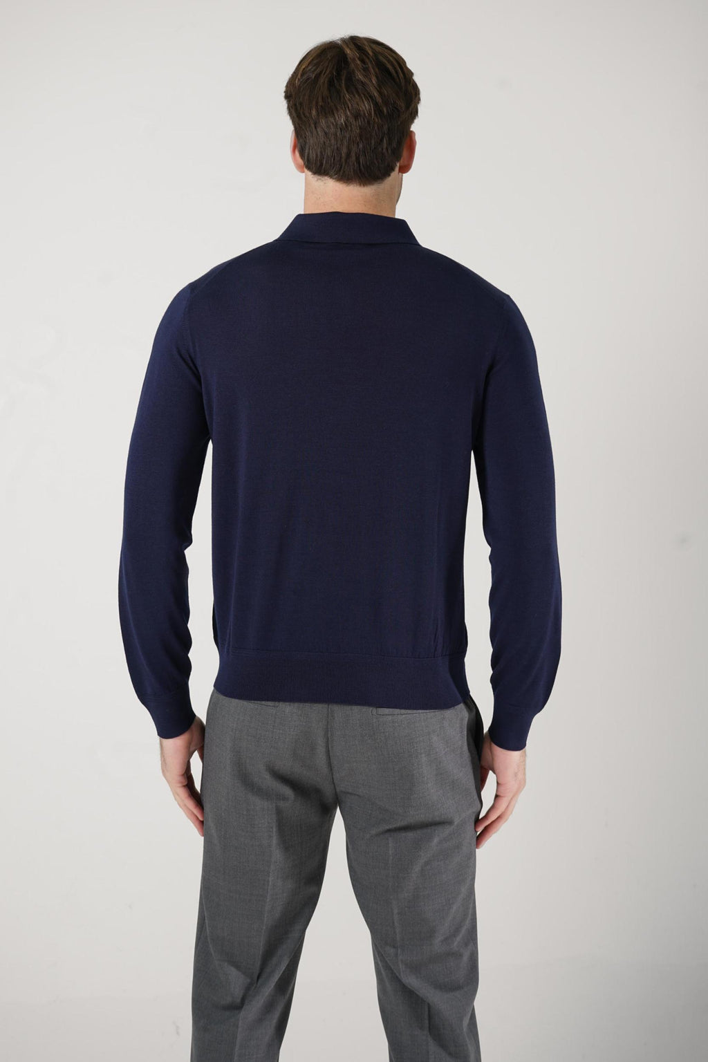 Tom Ford Longsleeve Polo Navy Blue