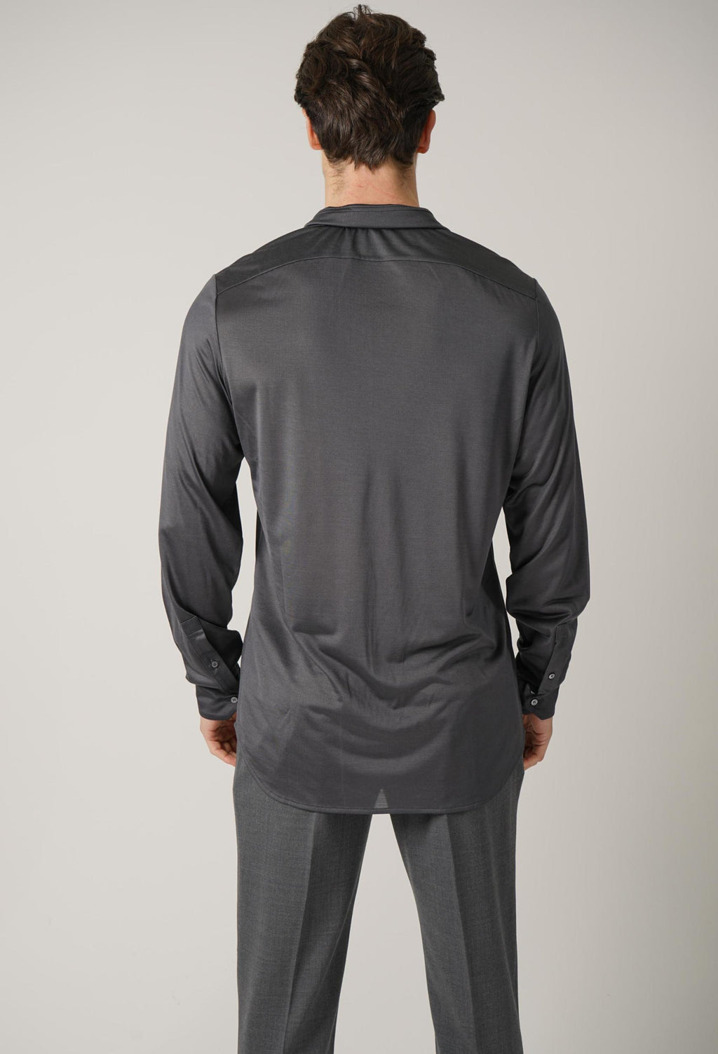 Tom Ford Silk-Satin Shirt Grey