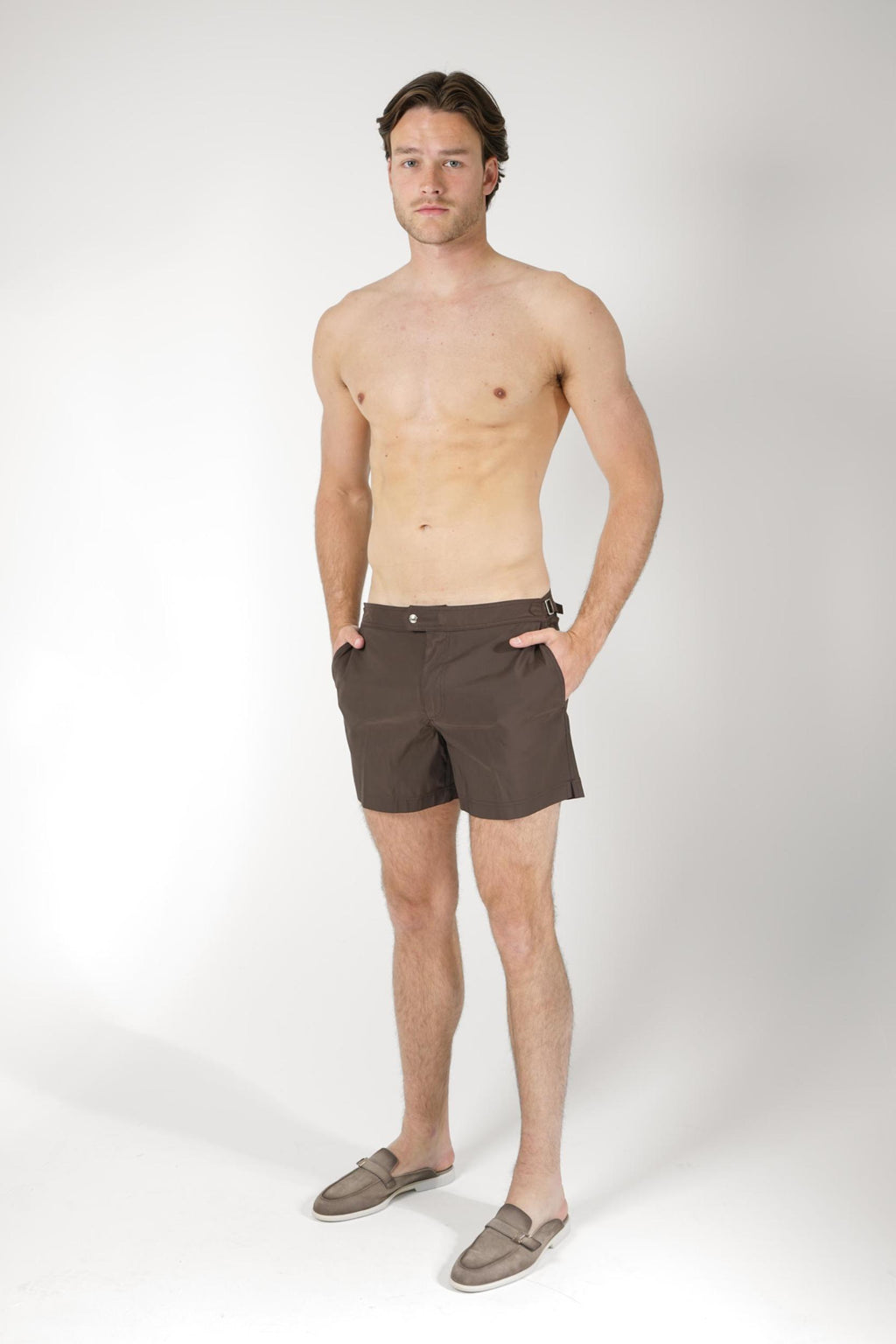 Tom Ford Swimming Trunks Brown