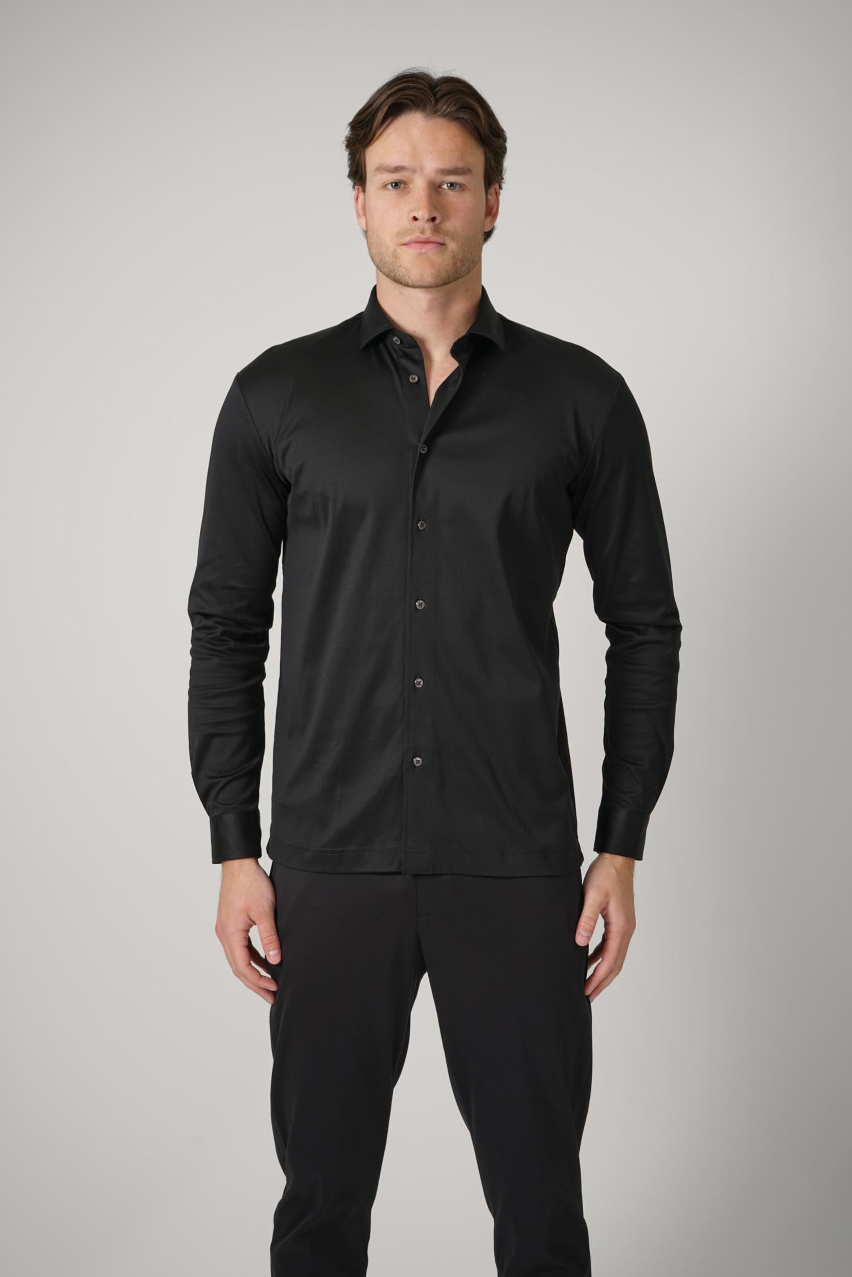 Valenza Interlock Supima Shirt Black