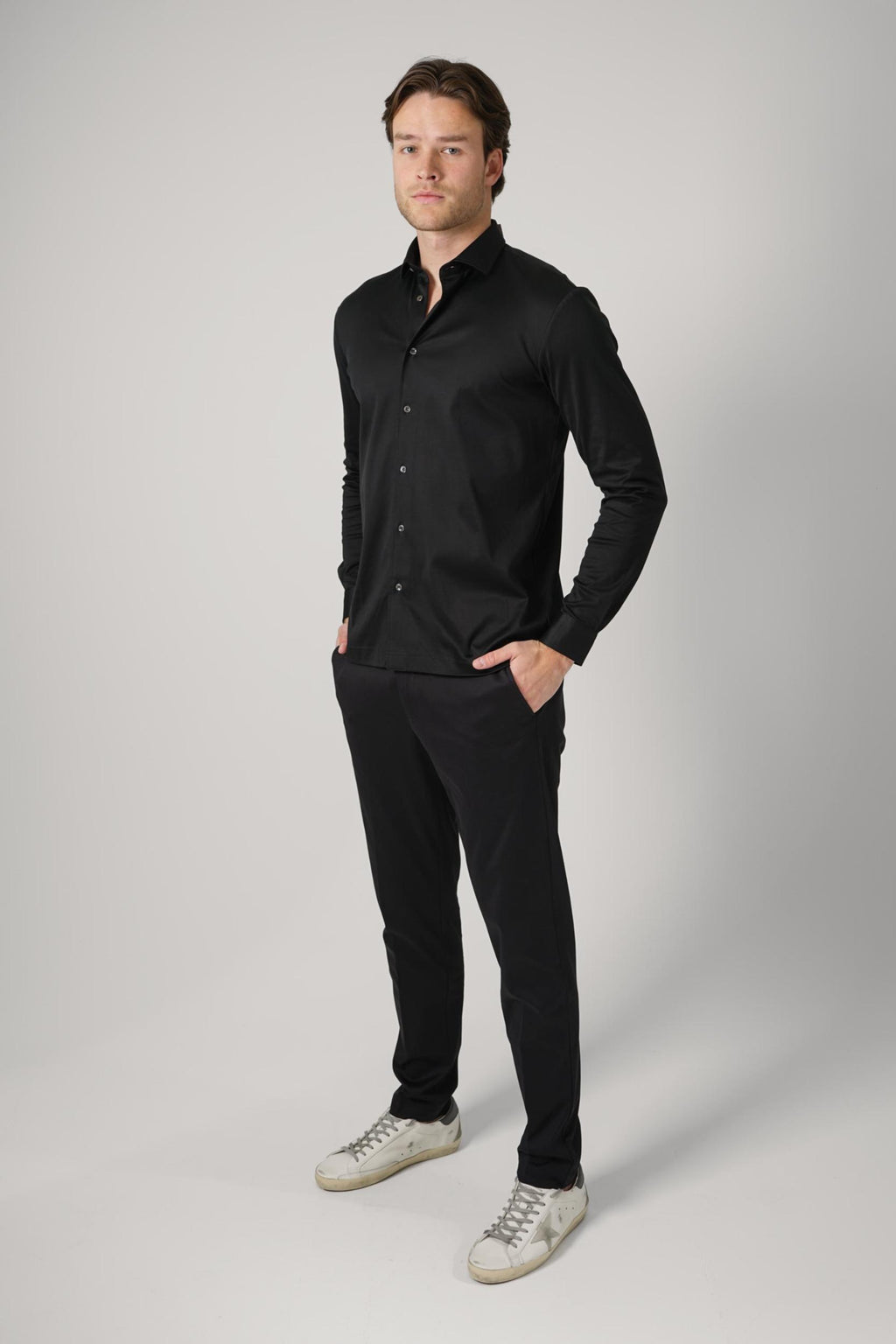 Valenza Interlock Supima Shirt Black