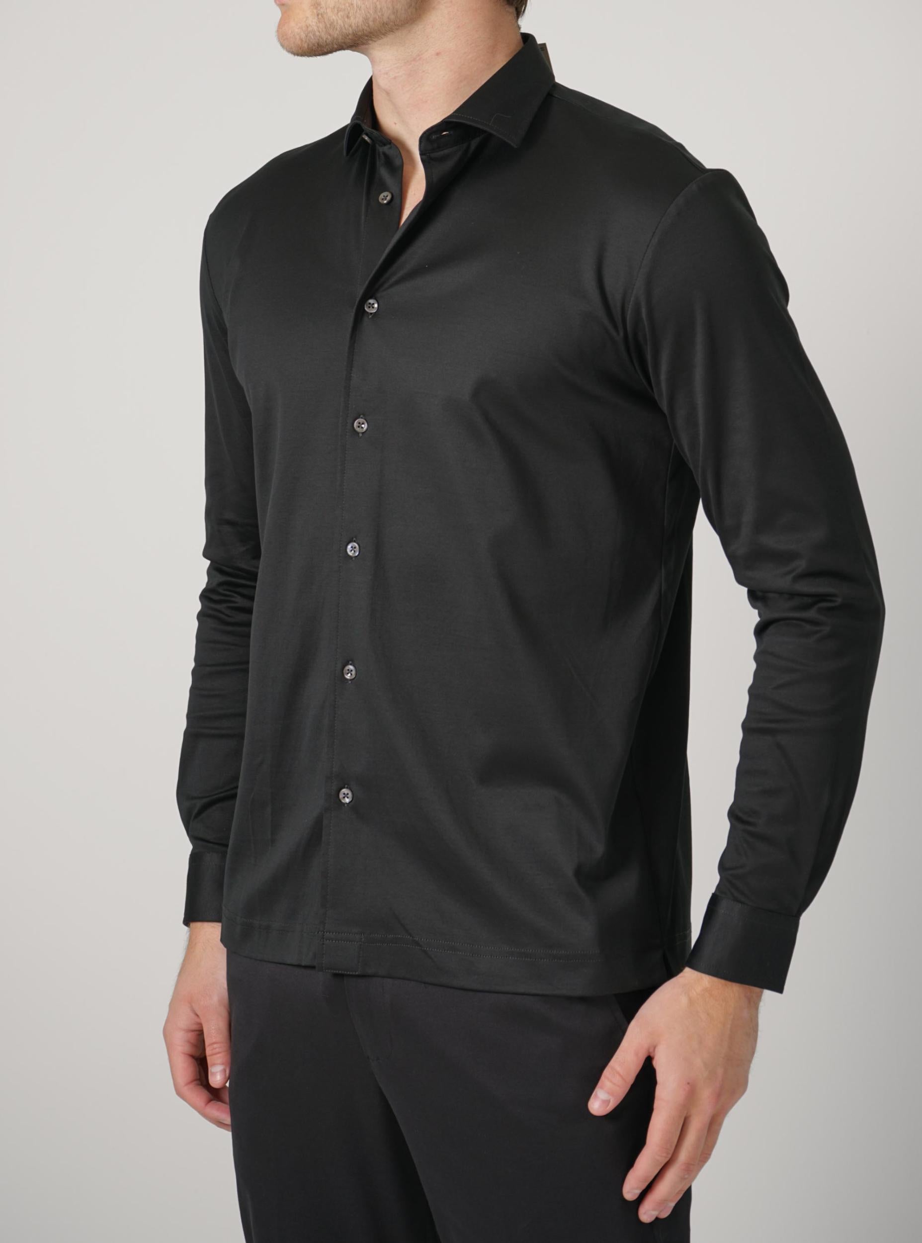 Valenza Interlock Supima Shirt Black