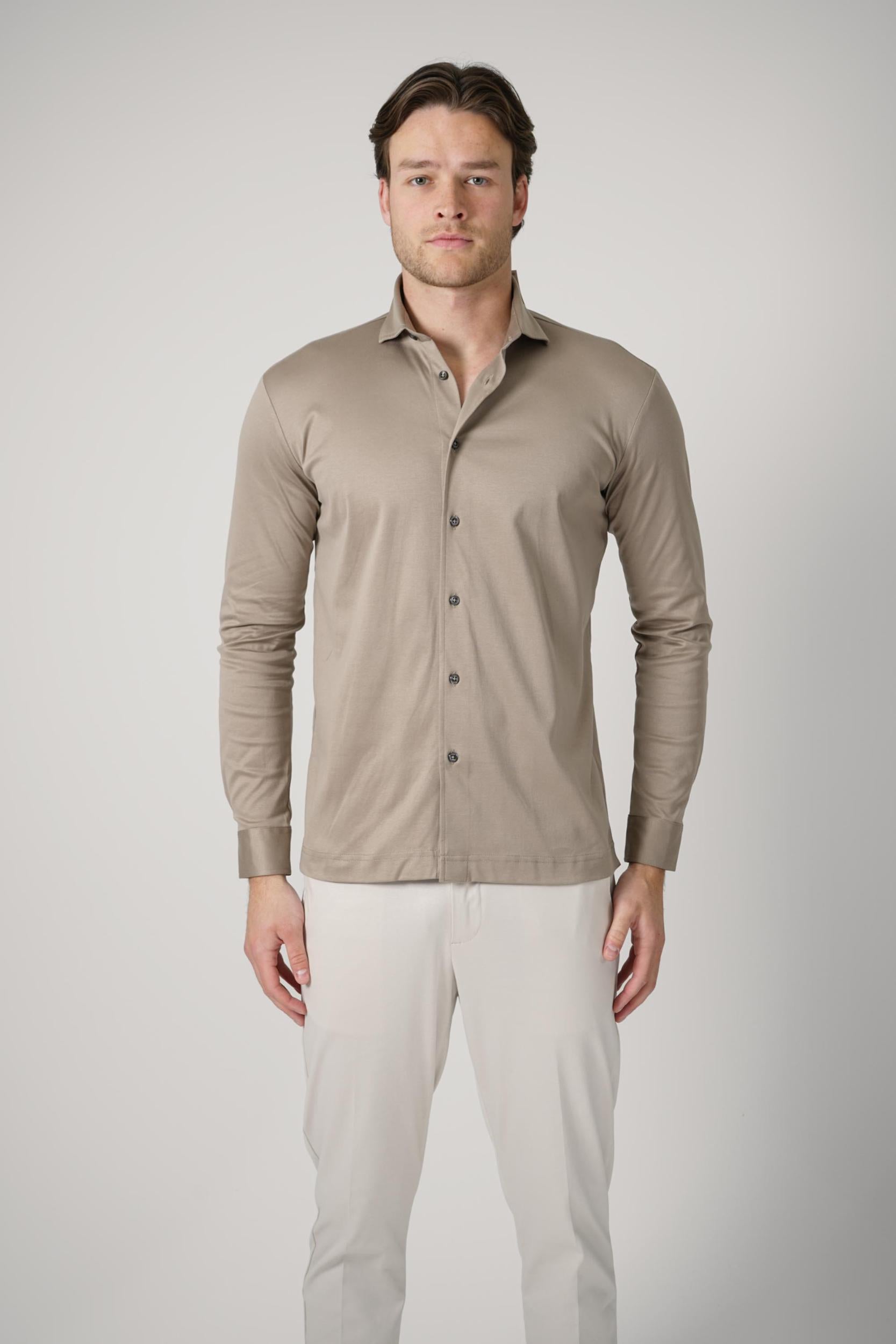 Valenza Interlock Supima Shirt Lead Grey