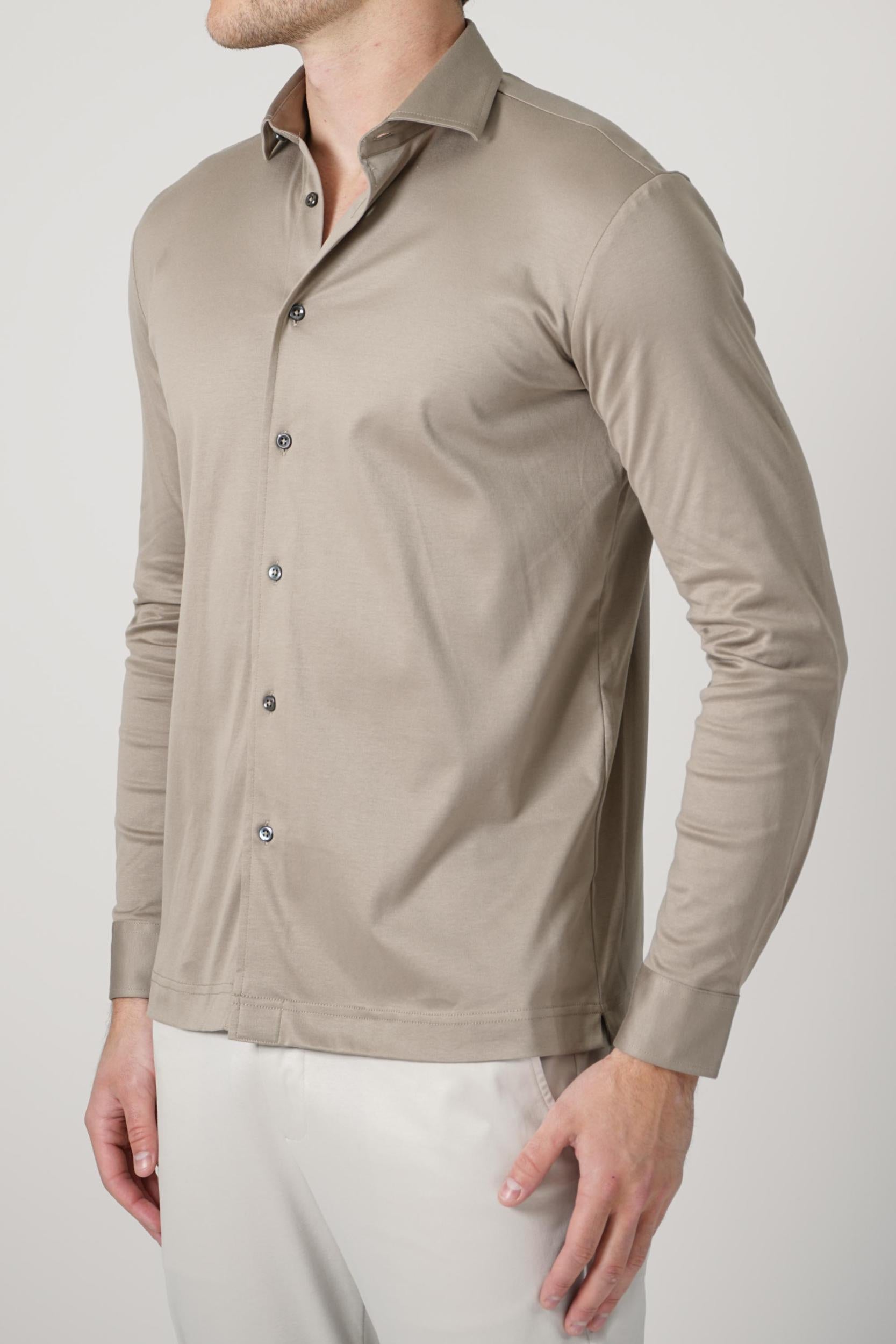 Valenza Interlock Supima Shirt Lead Grey