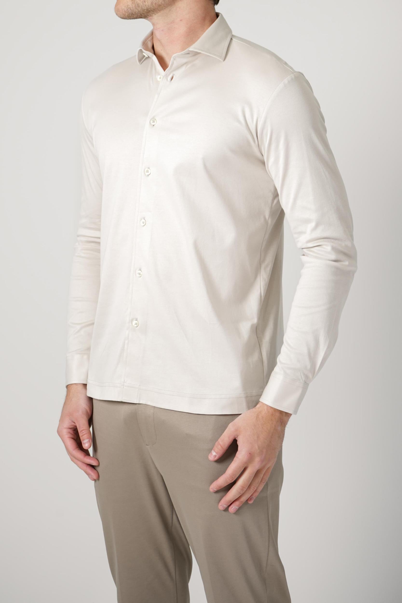 Valenza Interlock Supima Shirt Pearl Grey