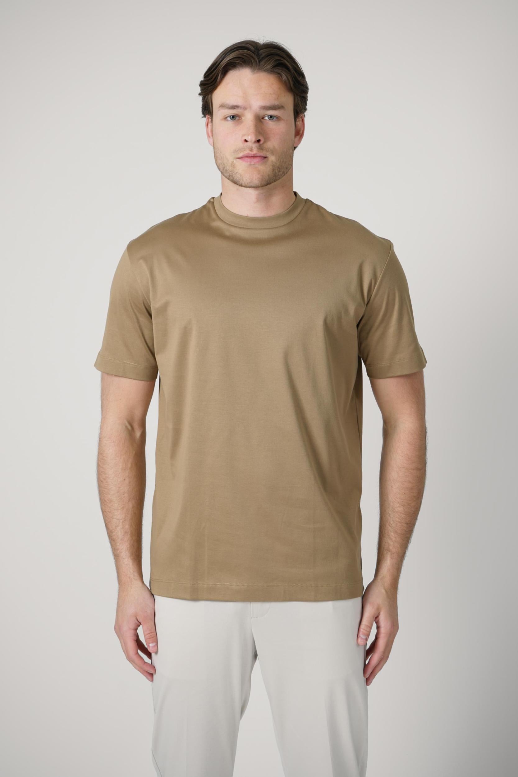 Valenza Slim Fit Supima T-Shirt Almond