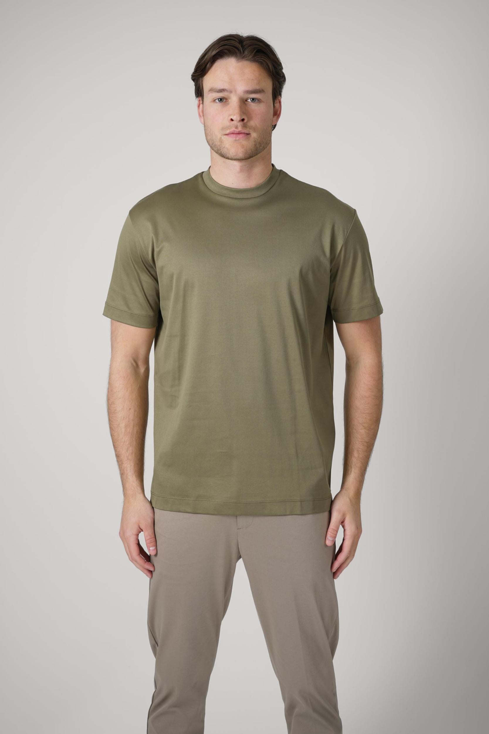Valenza Slim Fit  Supima T-Shirt Army Green