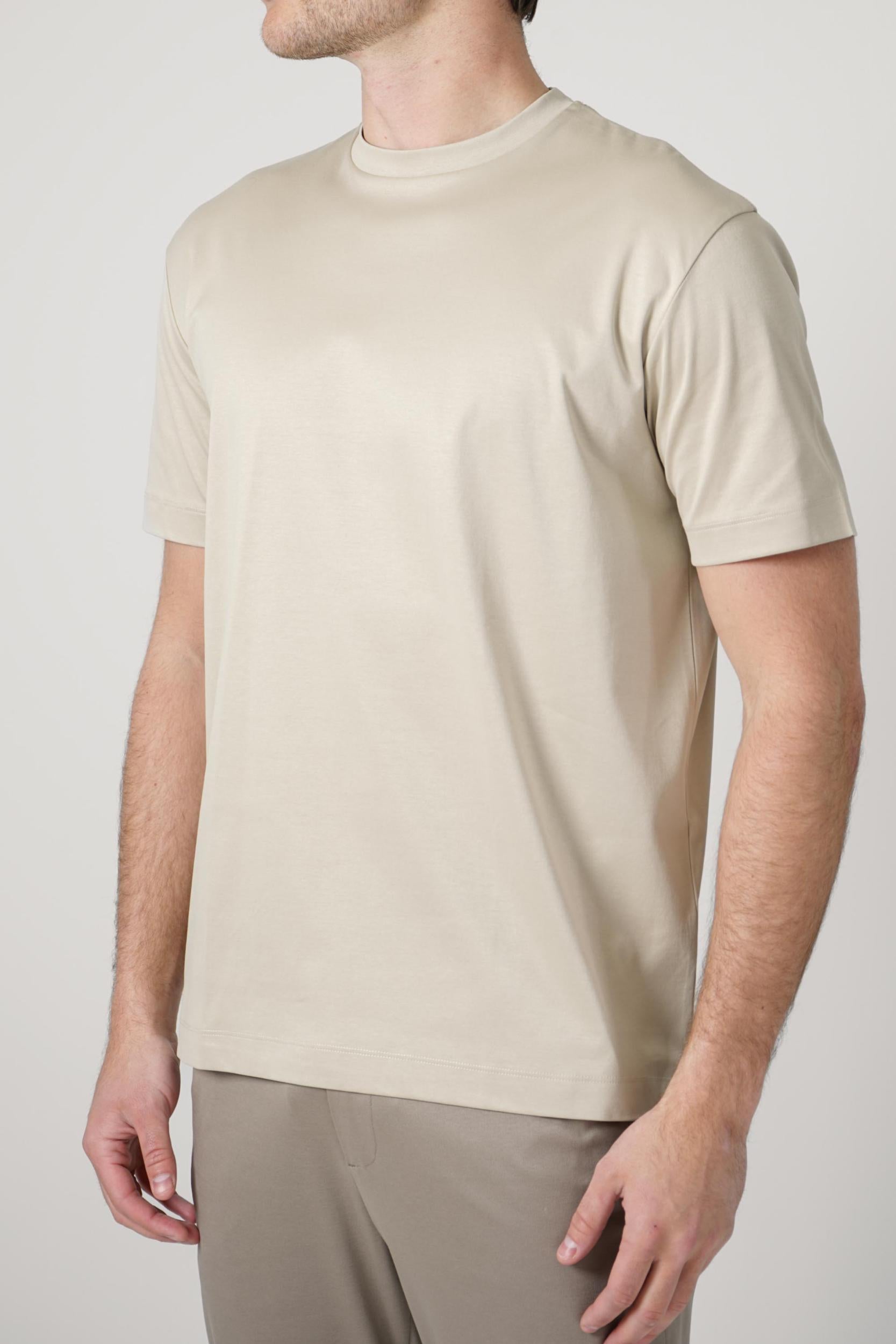 Valenza Slim Fit Supima  T-Shirt Beige