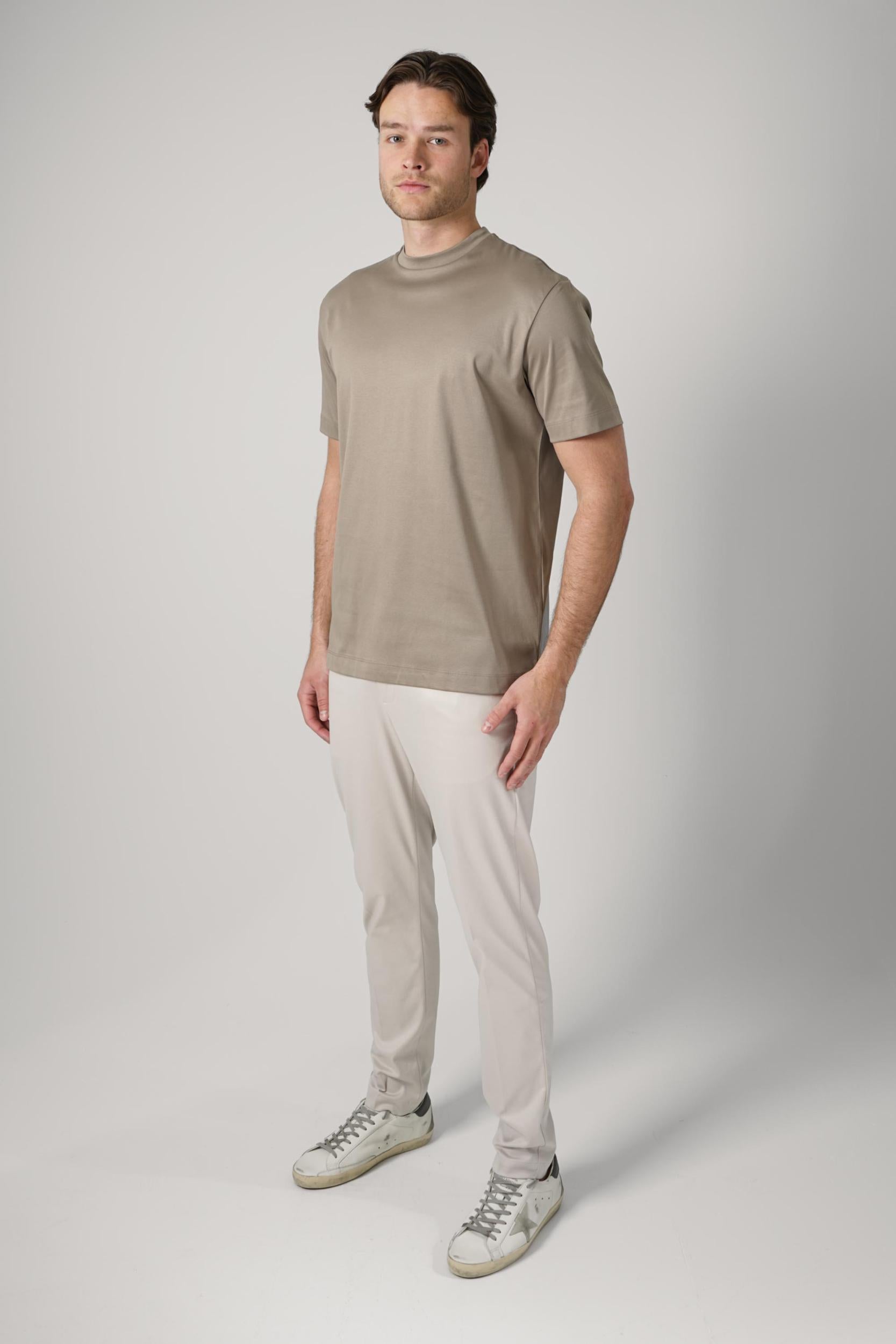Valenza Slim Fit Supima T-Shirt Lead Grey