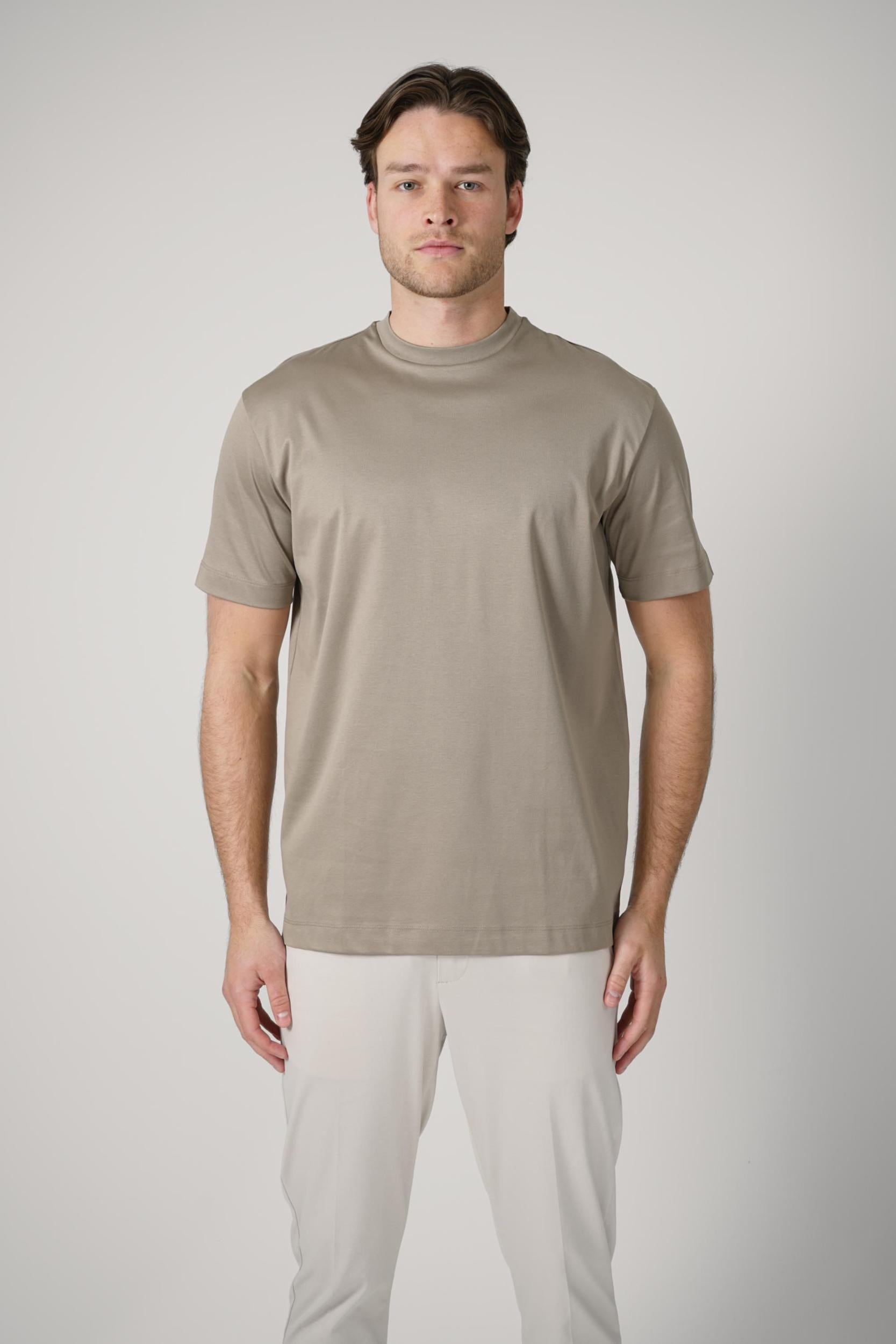 Valenza Slim Fit Supima T-Shirt Lead Grey