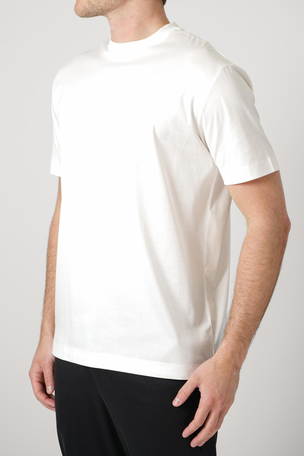 Valenza Slim Fit Supima T-Shirt Off-White