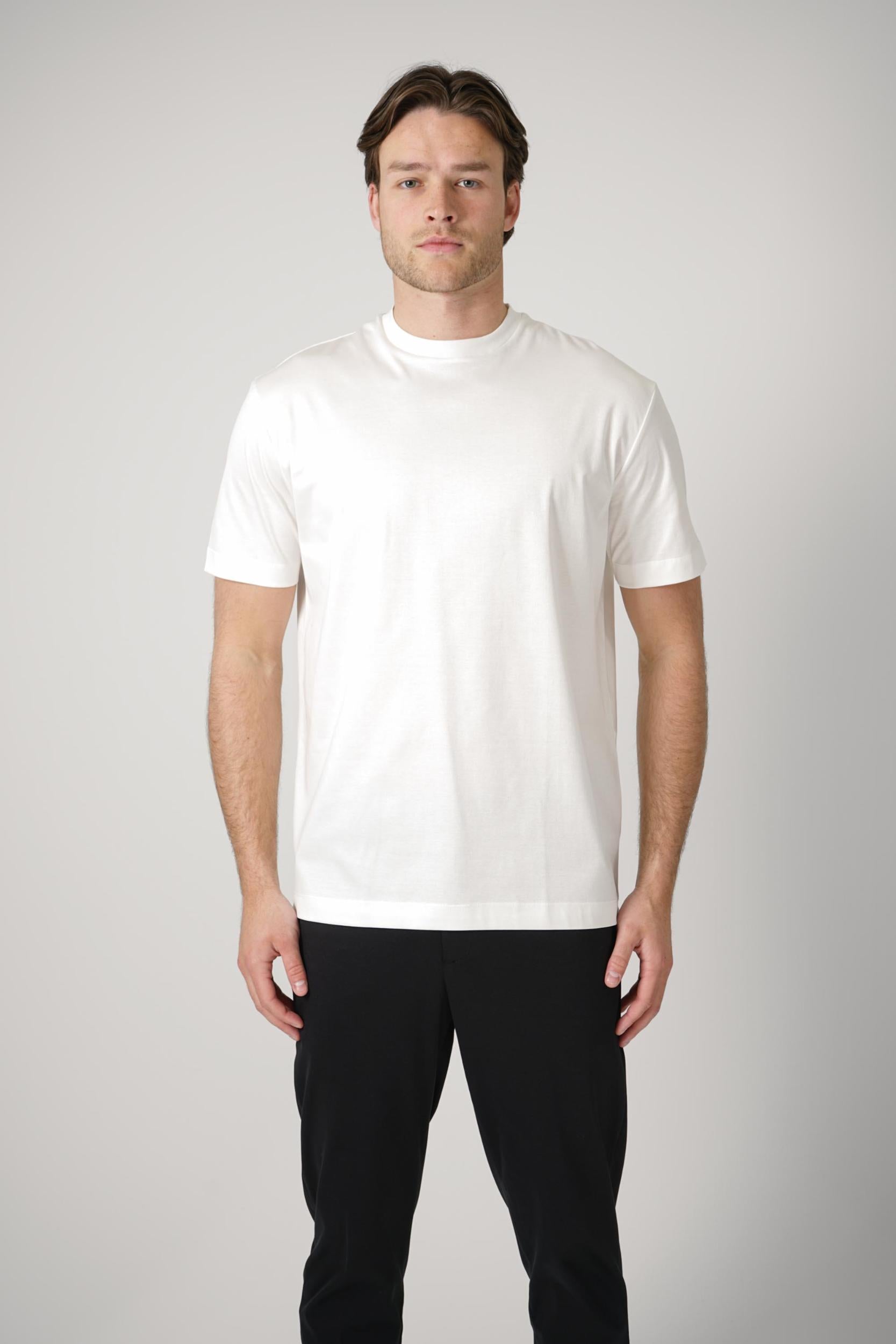 Valenza Slim Fit Supima T-Shirt Off-White