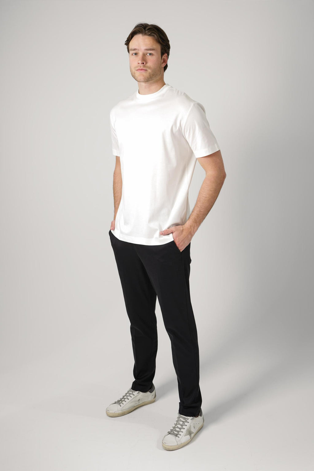 Valenza Slim Fit Supima T-Shirt Off-White